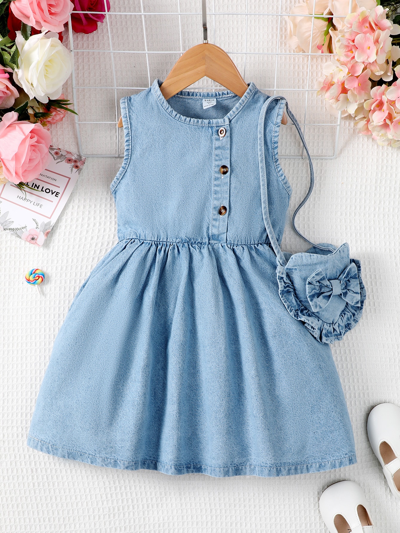 Young Girls Denim Dresses