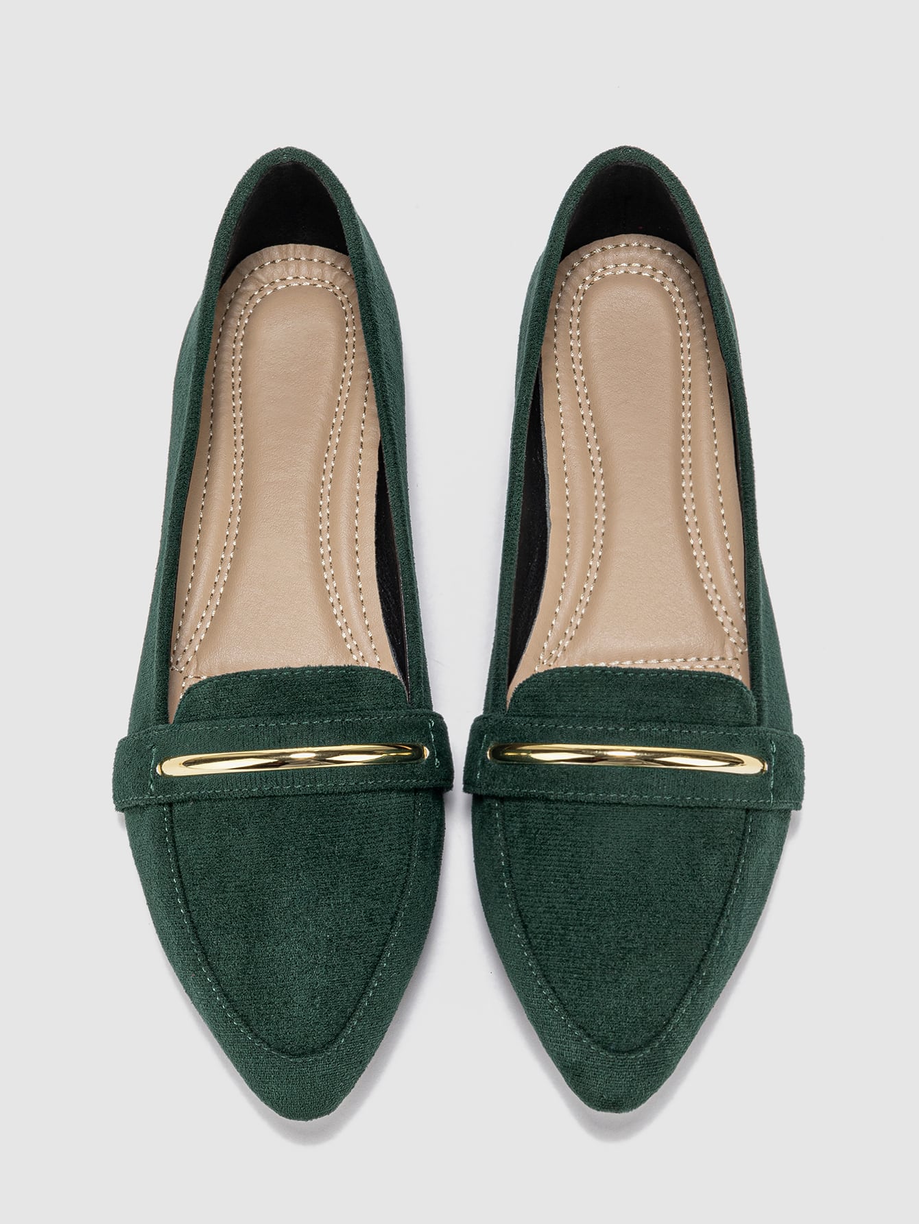 In Dark Green Women Shoes