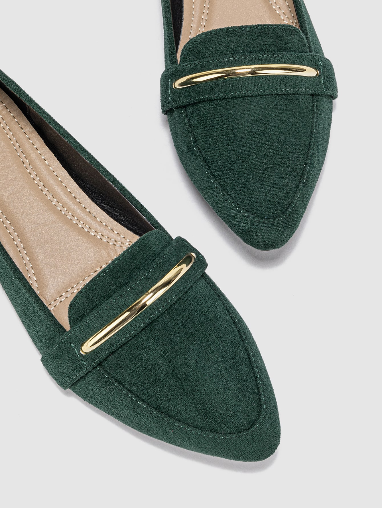 In Dark Green Women Shoes