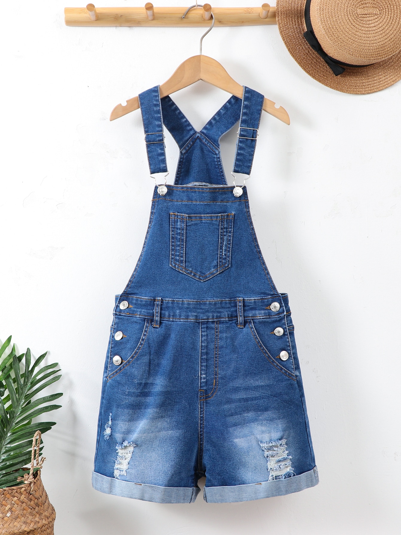 Teen Girls Denim Overalls & Jumpsuits