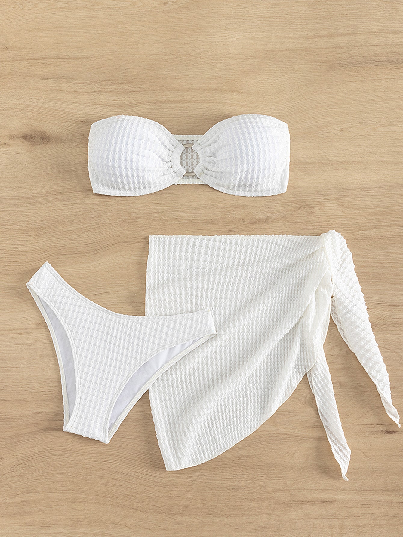 In White Women Bikini Sets