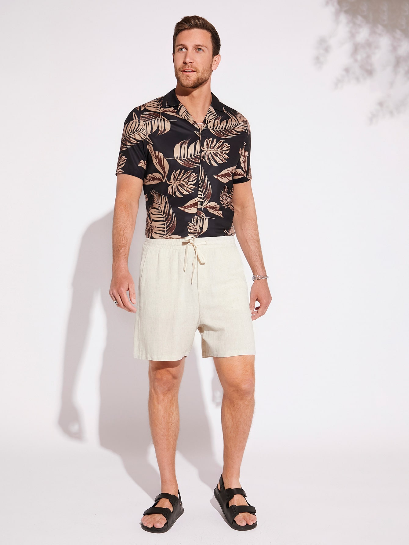 Men Linen Shorts