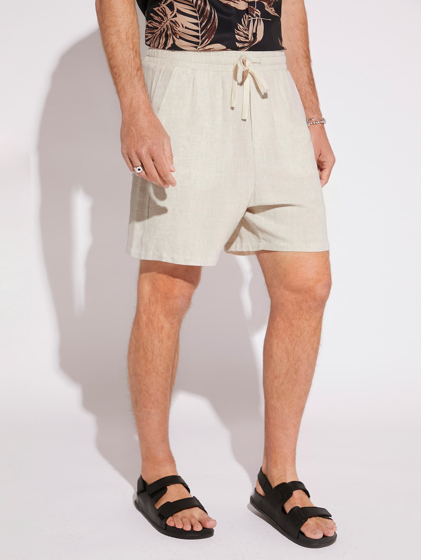 Men Linen Shorts