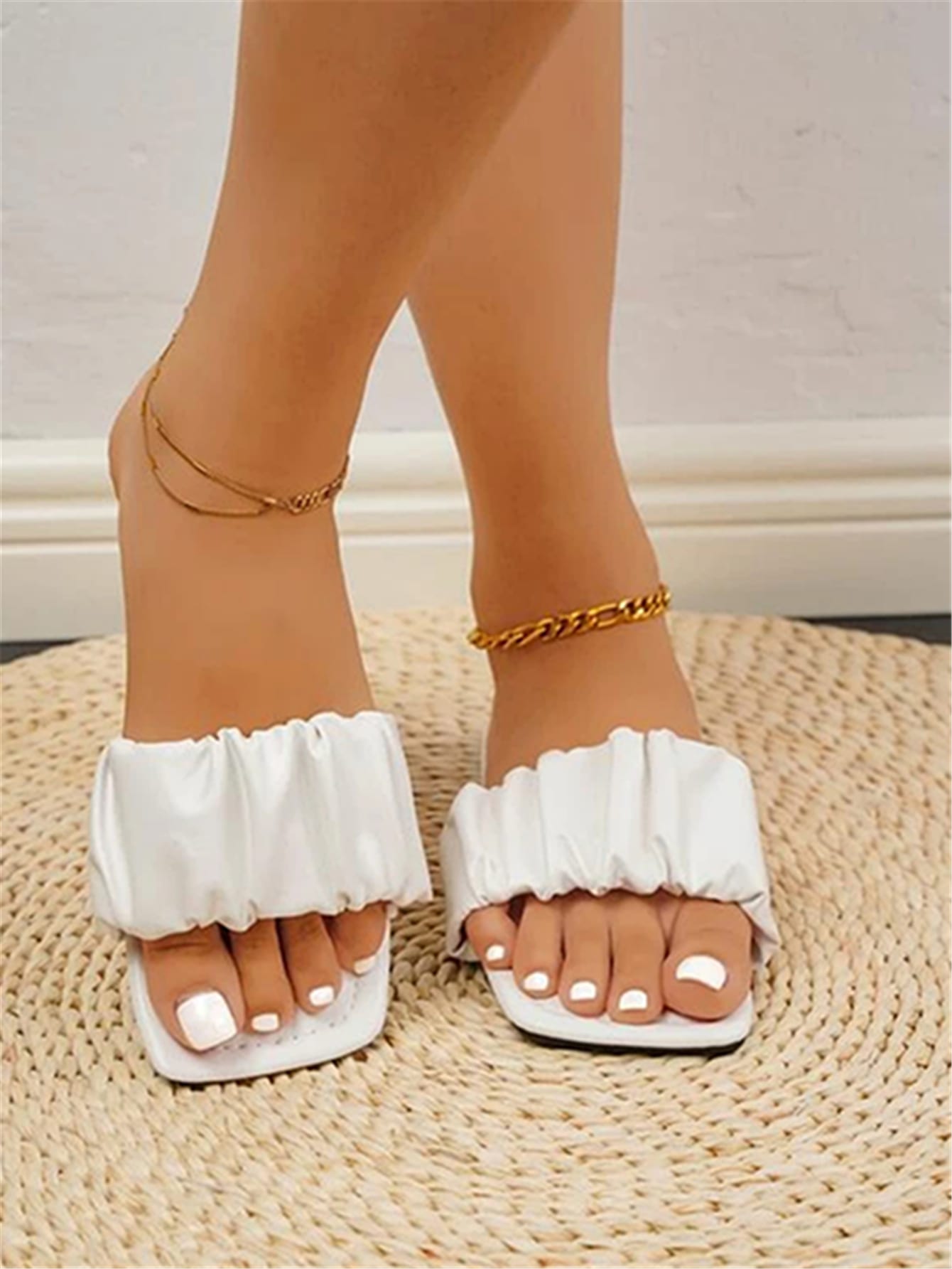 In White Women Flat Sandals