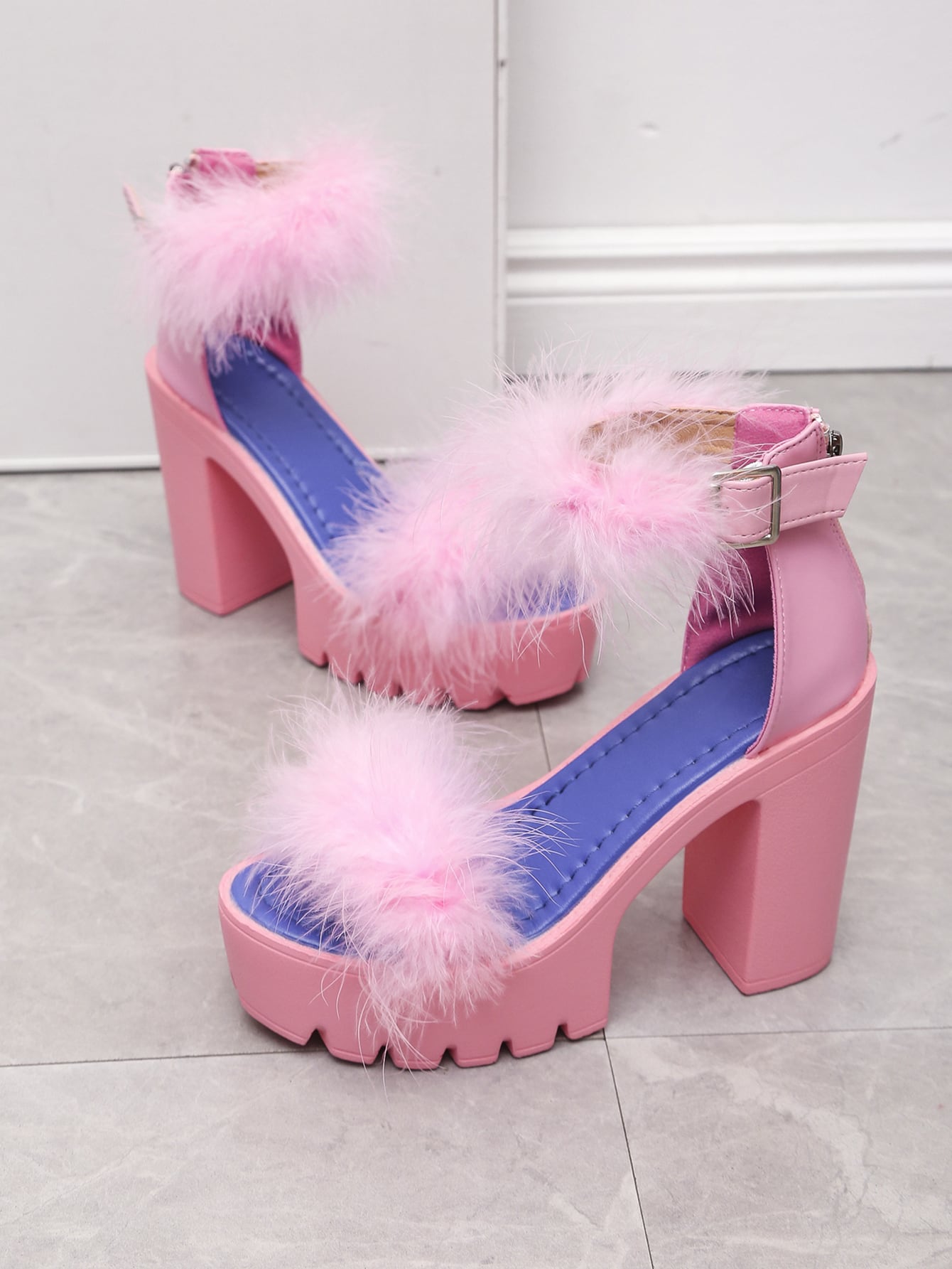 In Pink Women Heeled Sandals