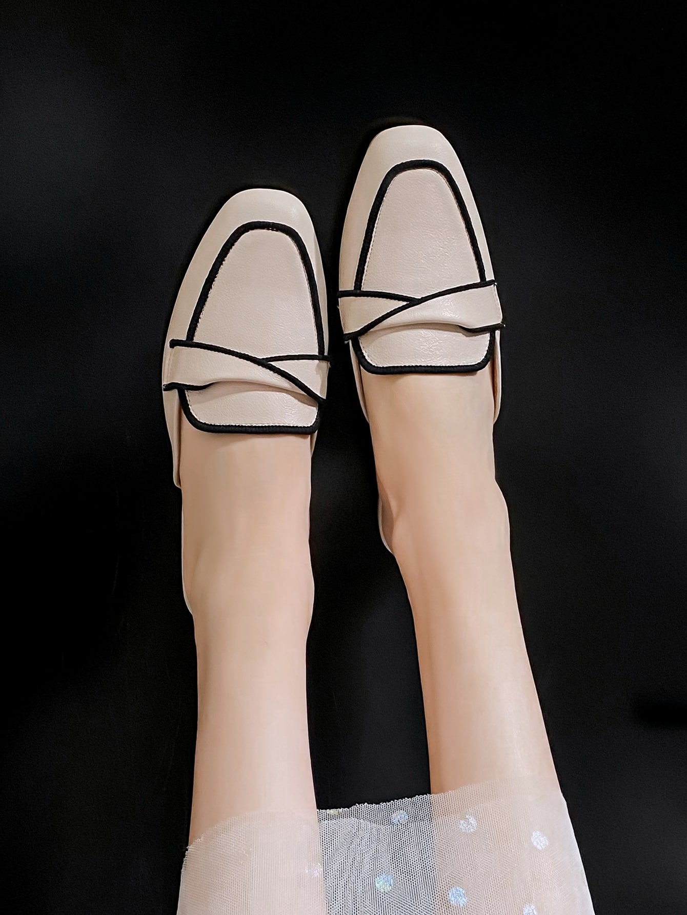 In Beige Women Flats