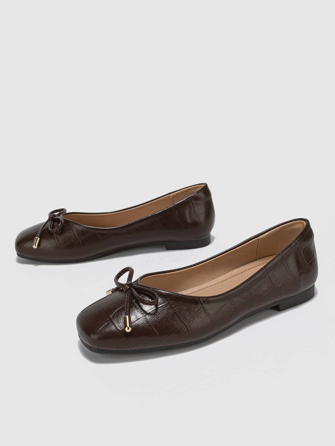 In Coffee Brown Women Flats