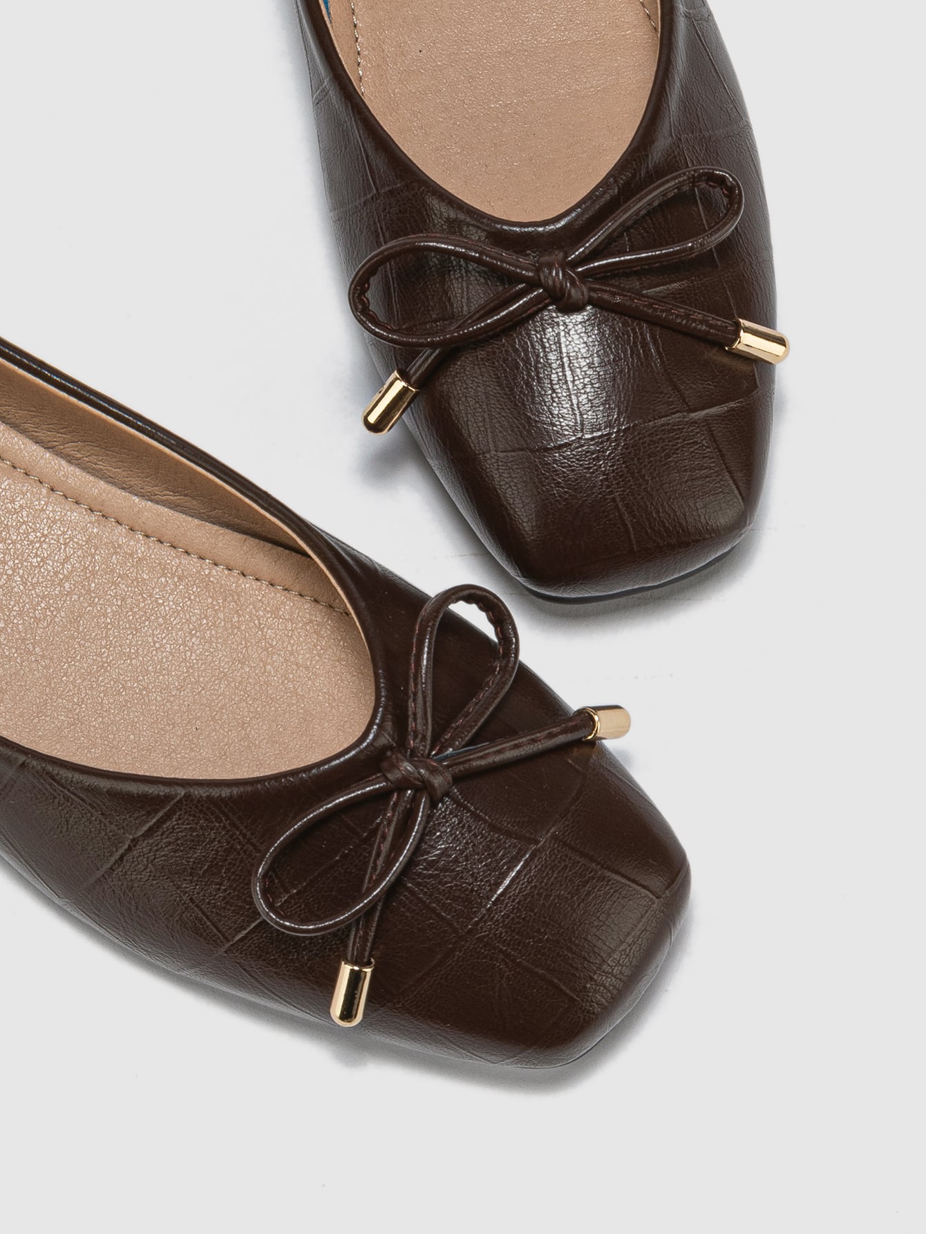 In Coffee Brown Women Flats