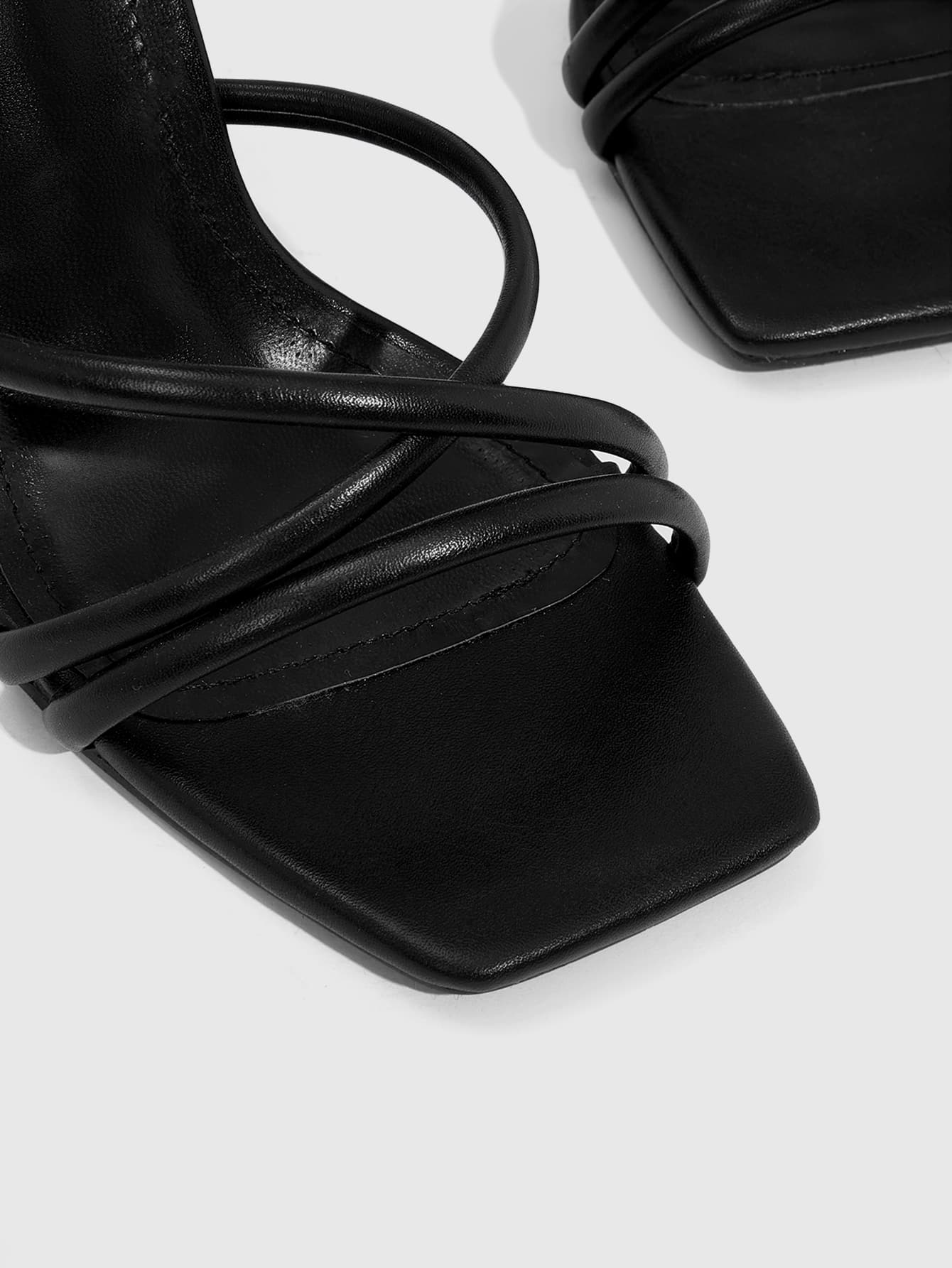 In Black Women Heeled Sandals