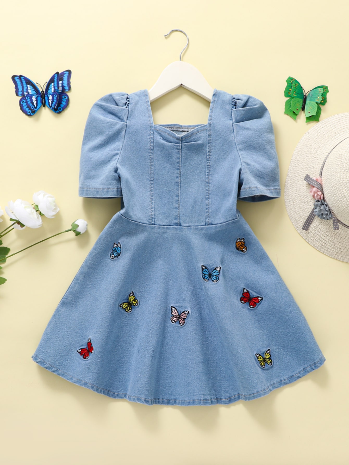 Young Girls Denim Dresses