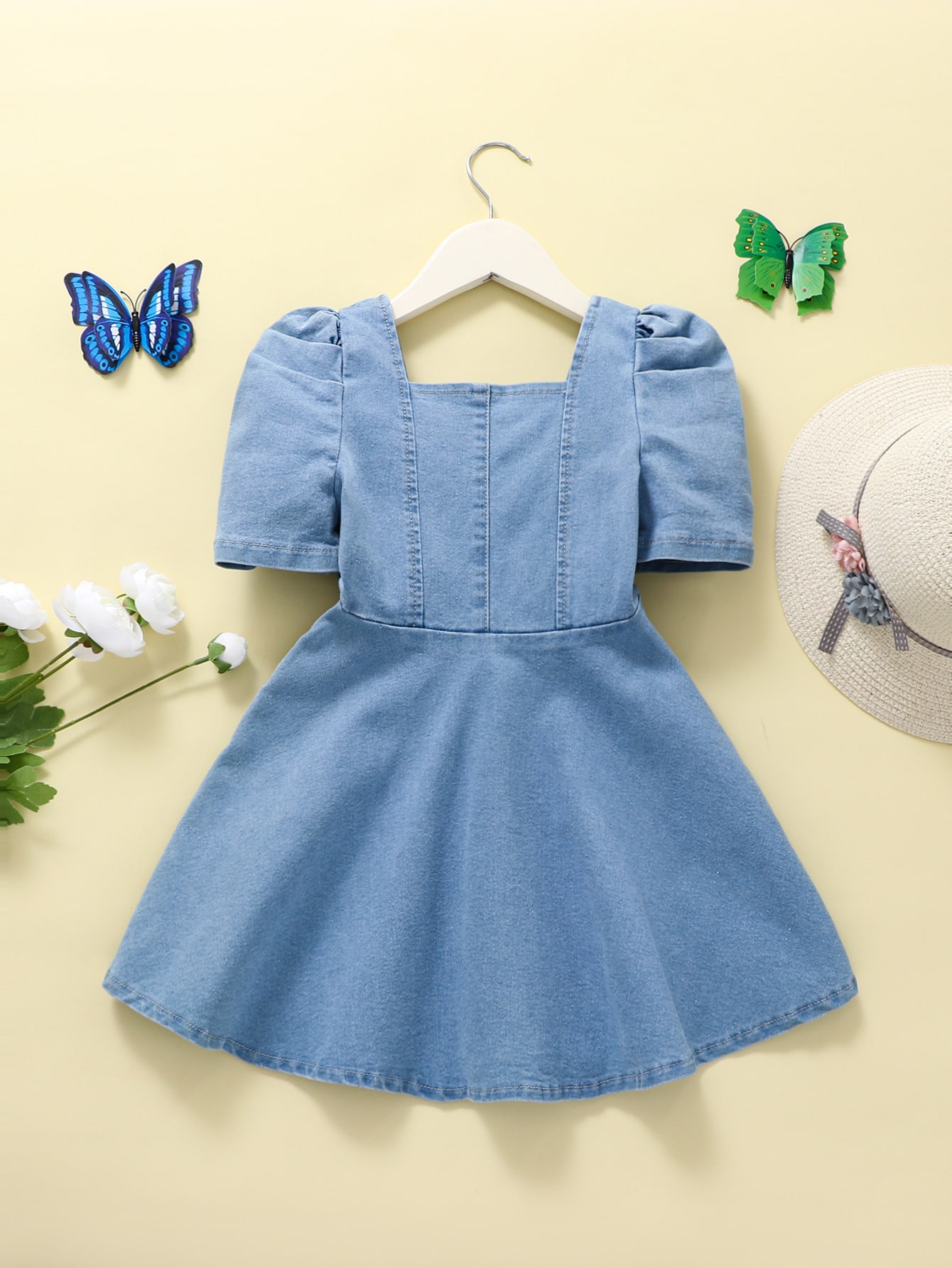 Young Girls Denim Dresses