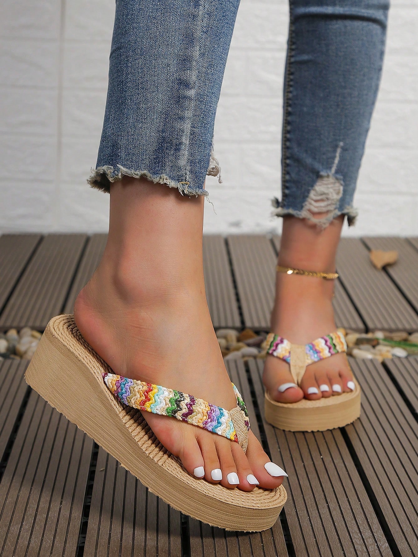 In Multicolor Women Flip-Flops