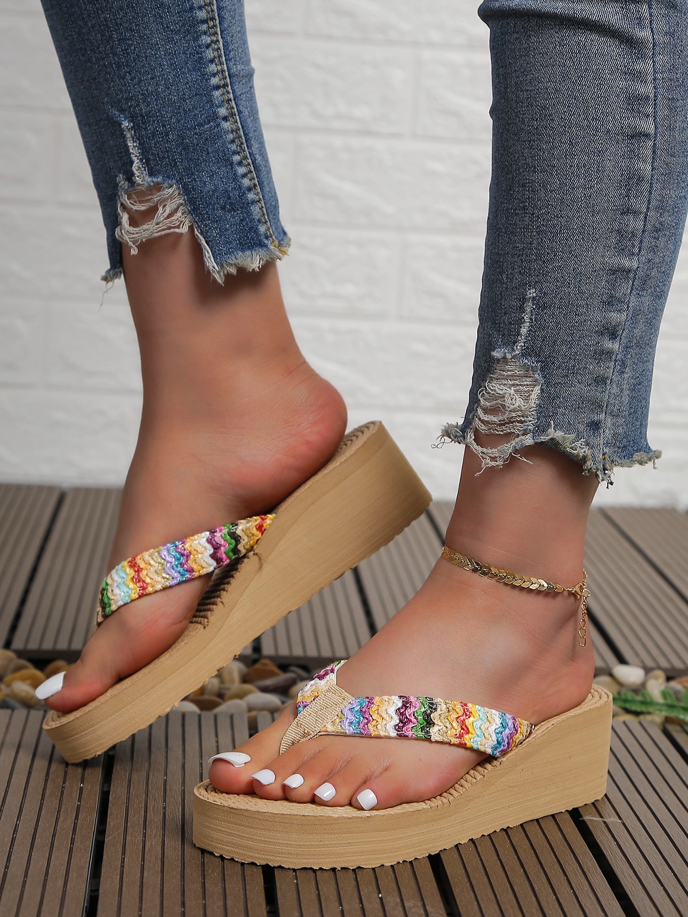 In Multicolor Women Flip-Flops