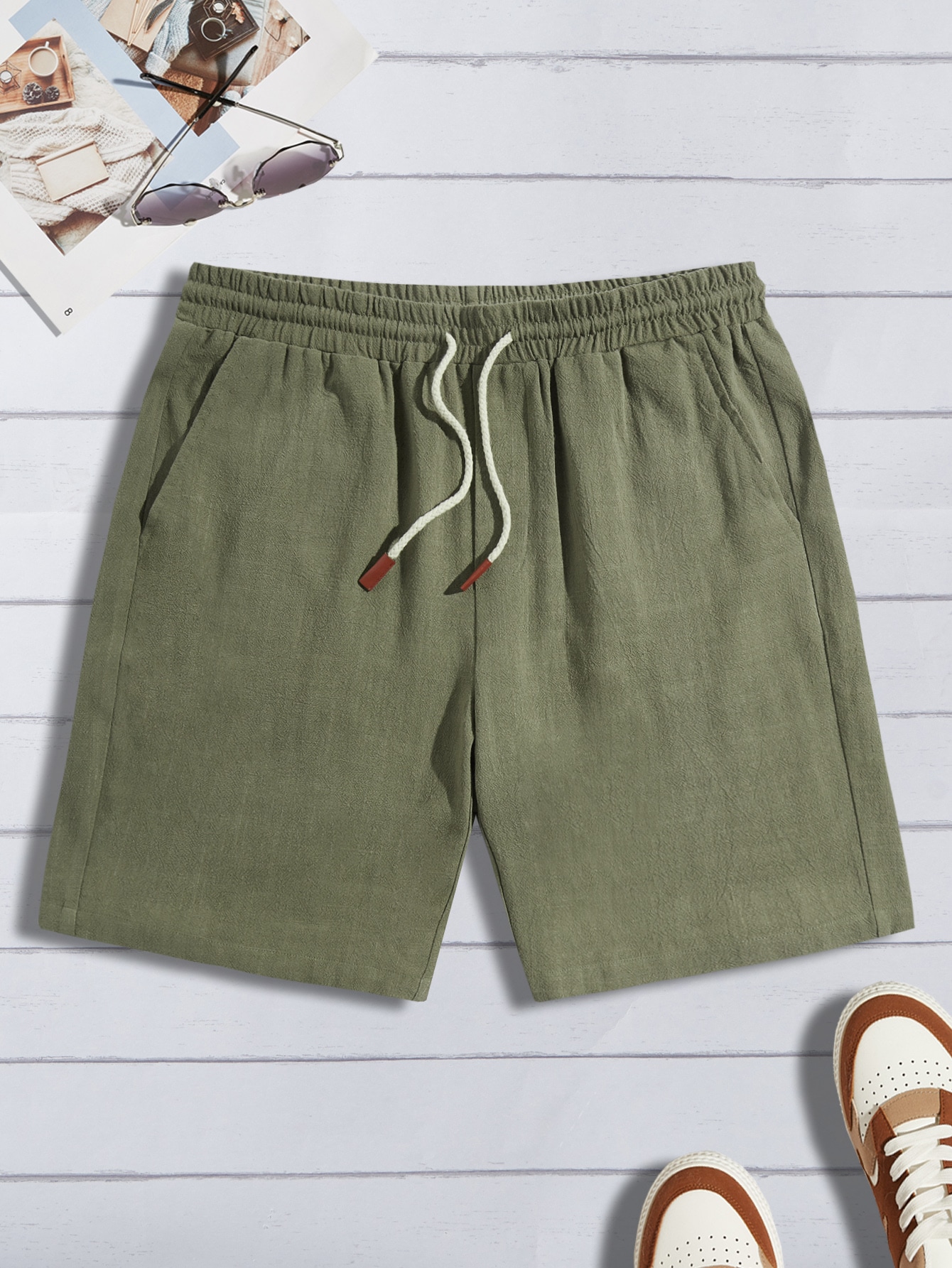 Men Linen Shorts