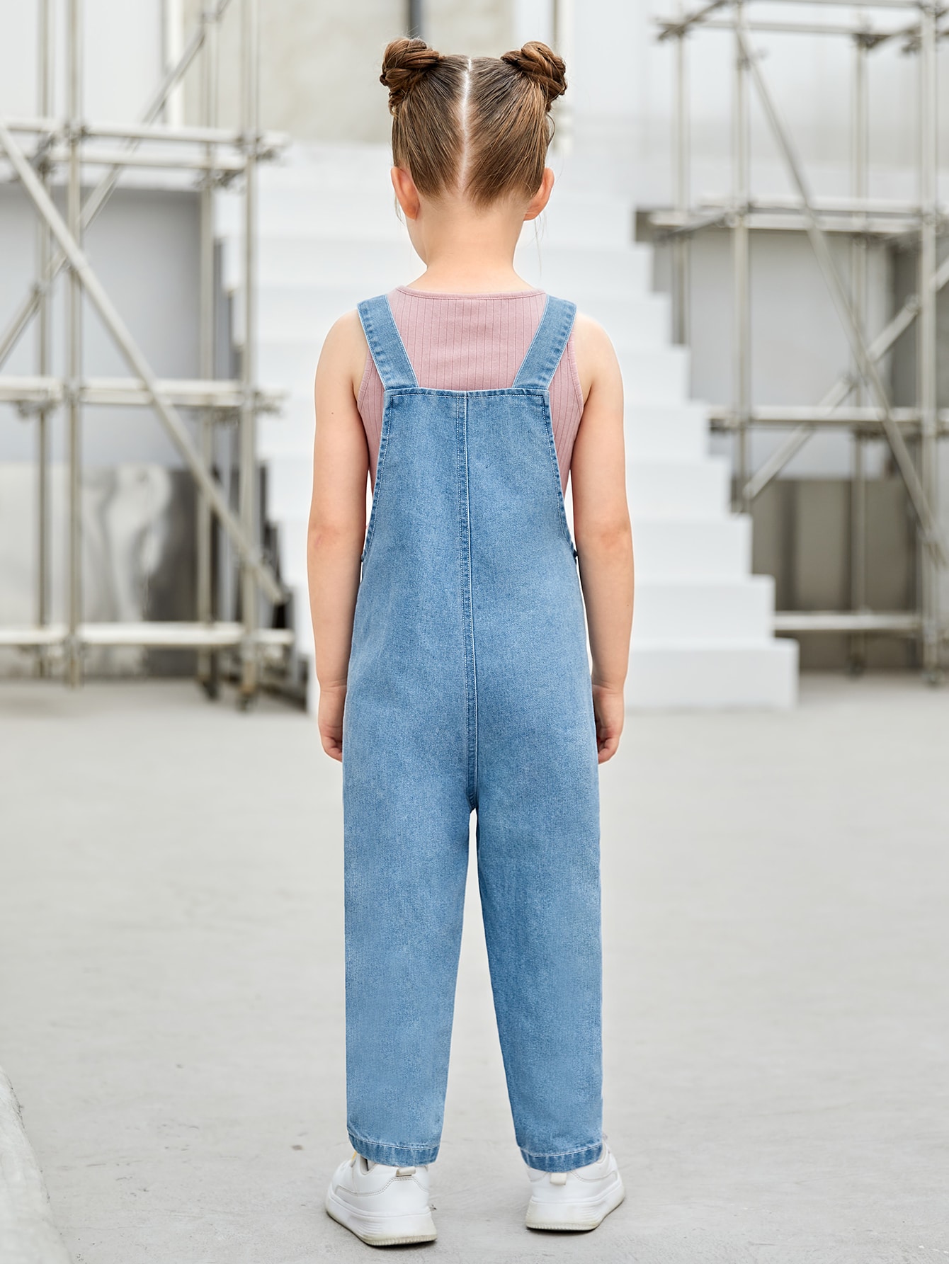 Young Girls Denim Overalls & Jumpsuits