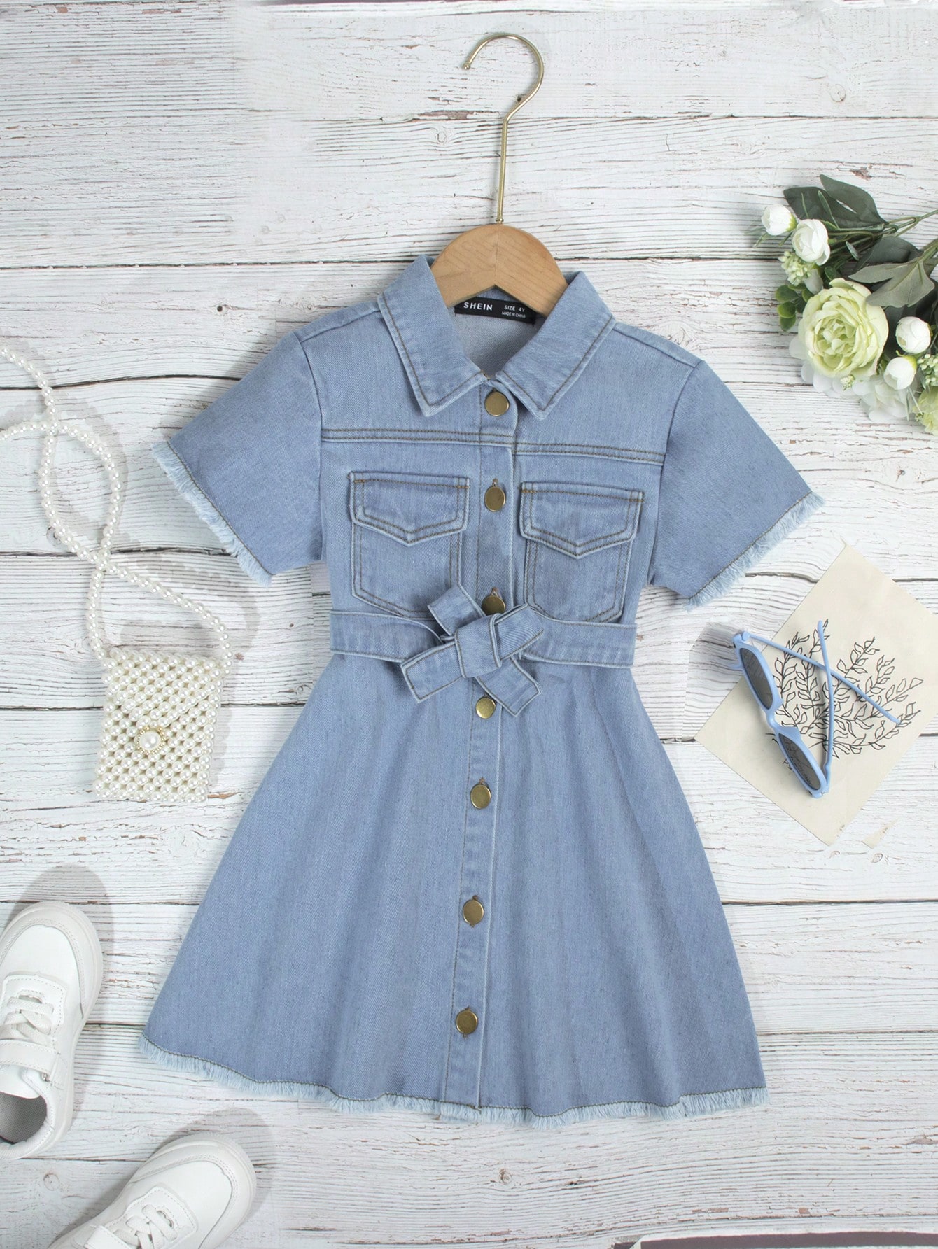 Young Girls Denim Dresses