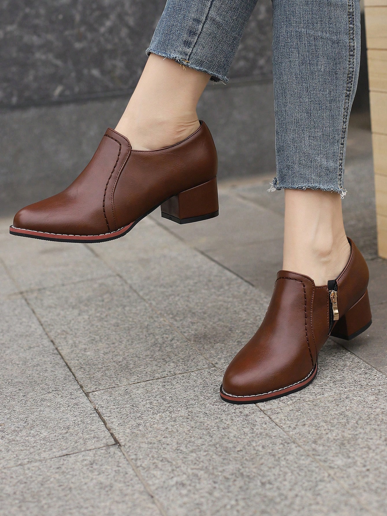 In Coffee Brown Women Pumps