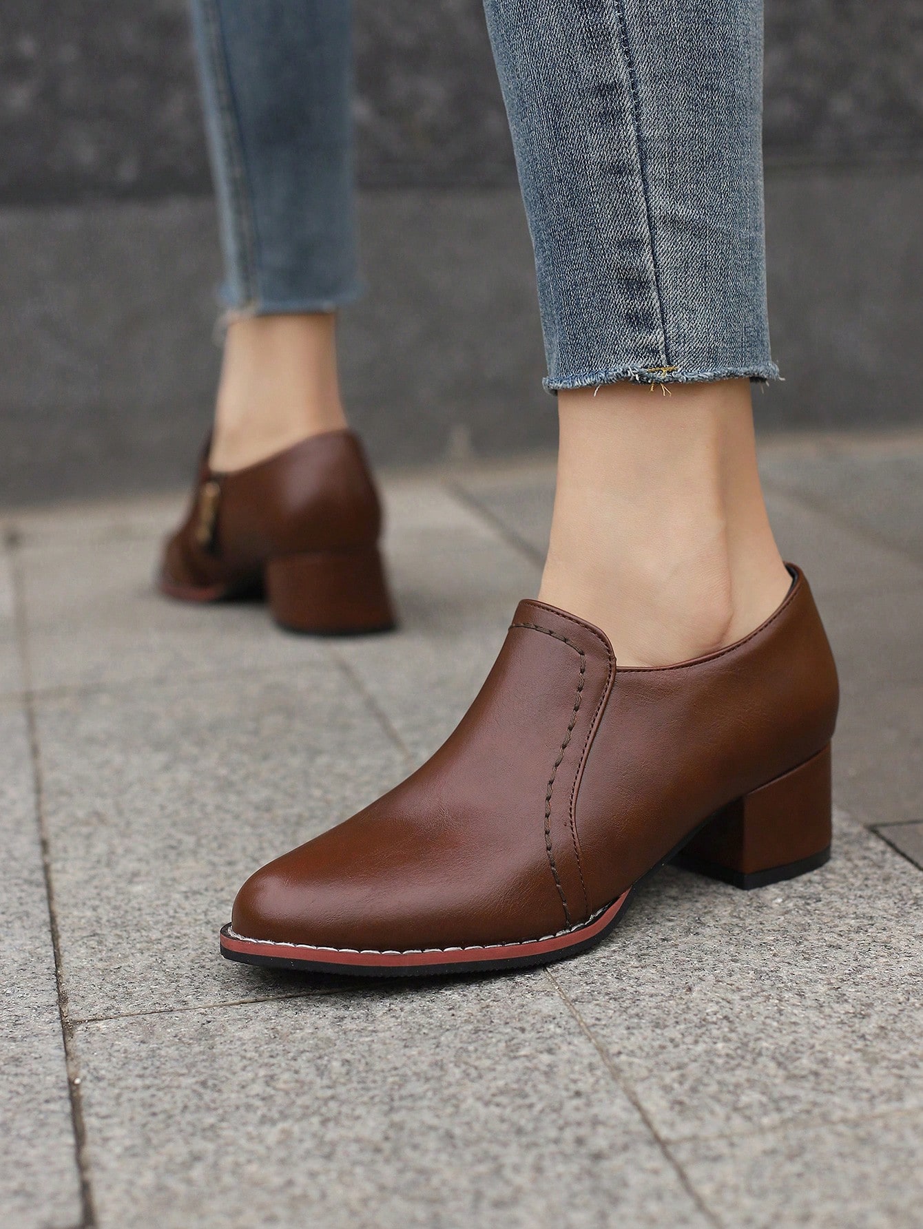 In Coffee Brown Women Pumps