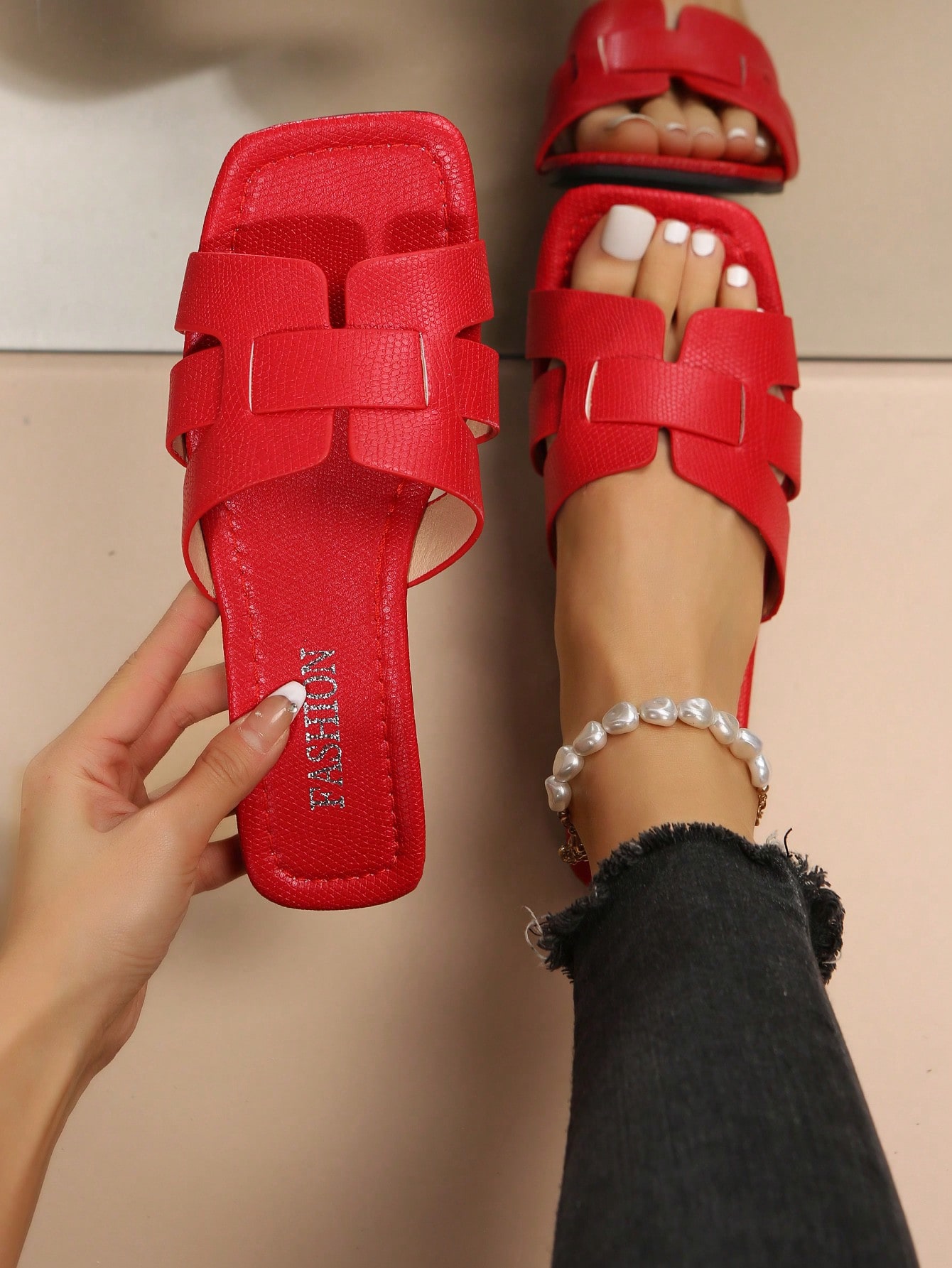 In Red Women Sandals