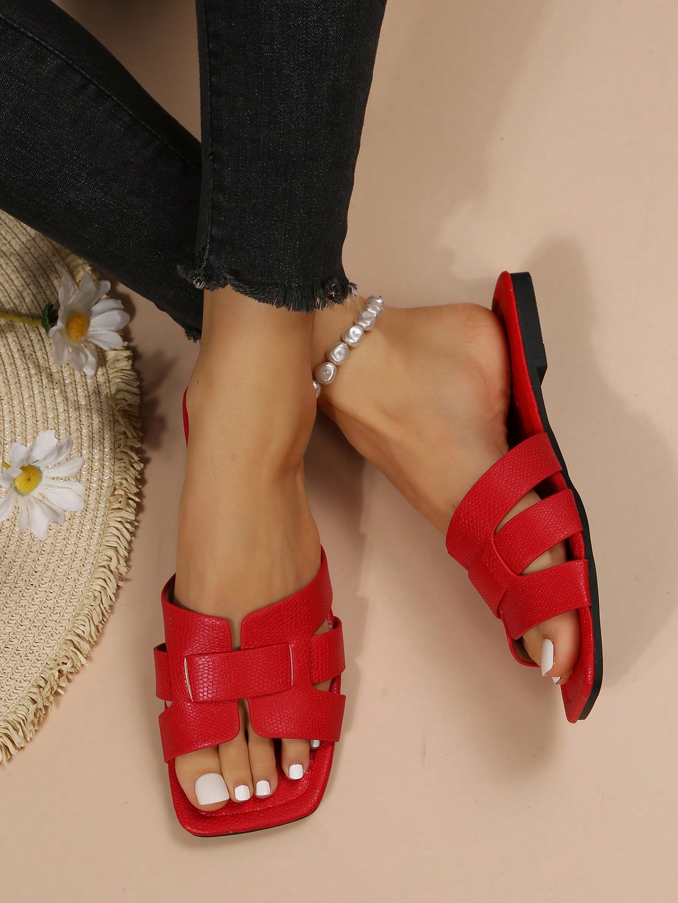 In Red Women Sandals