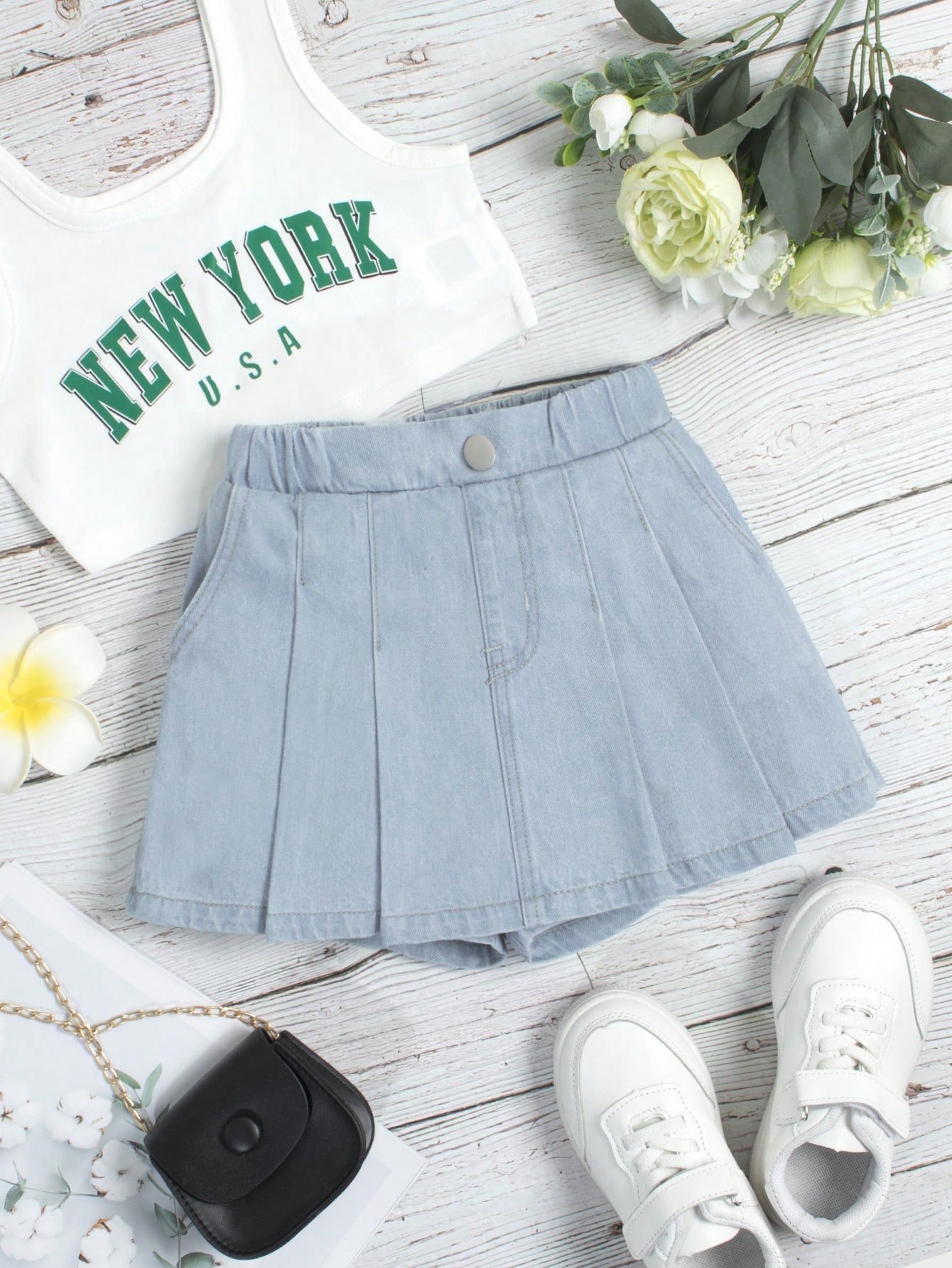 Young Girls Denim Shorts