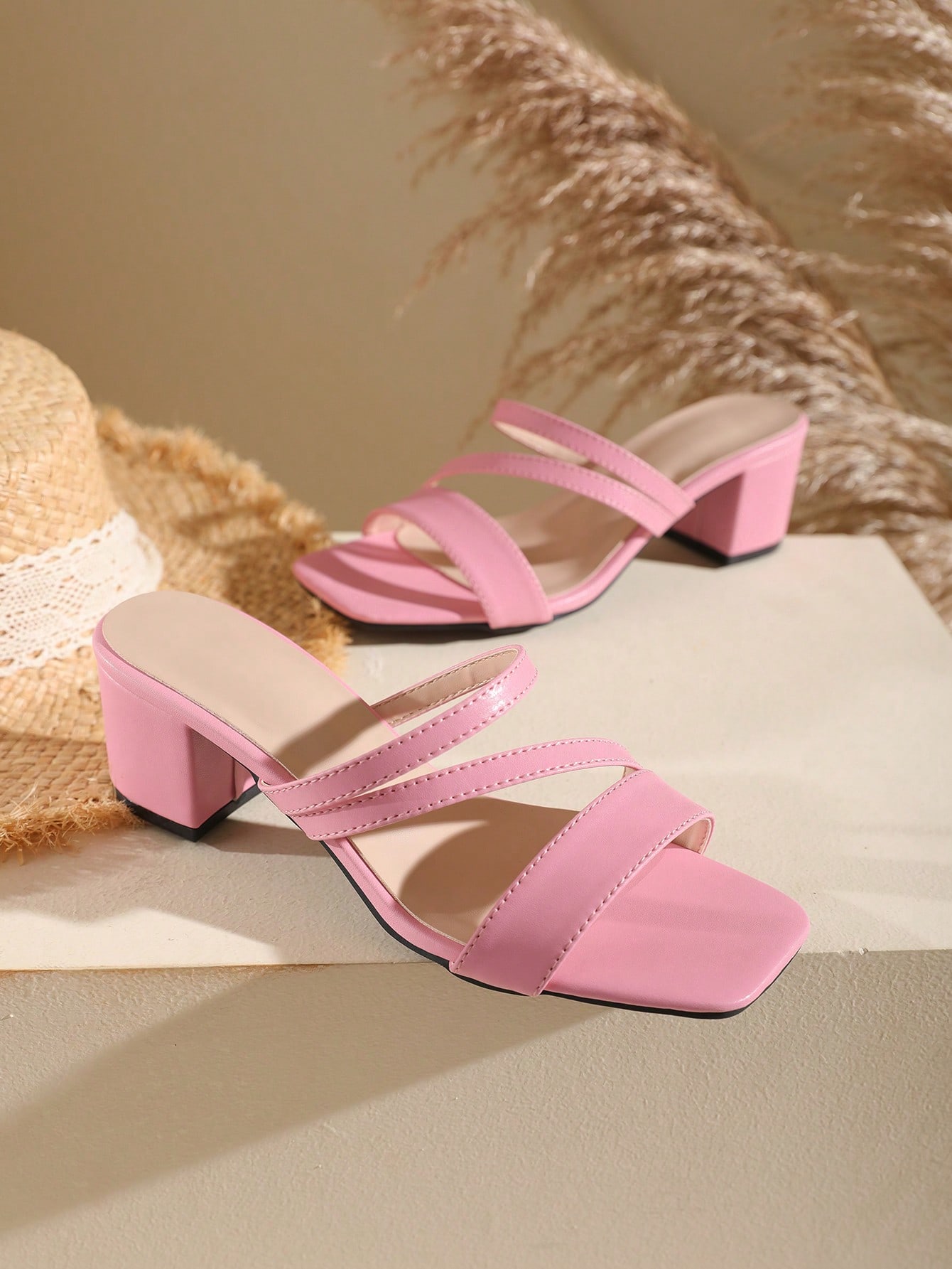 In Pink Women Heeled Sandals