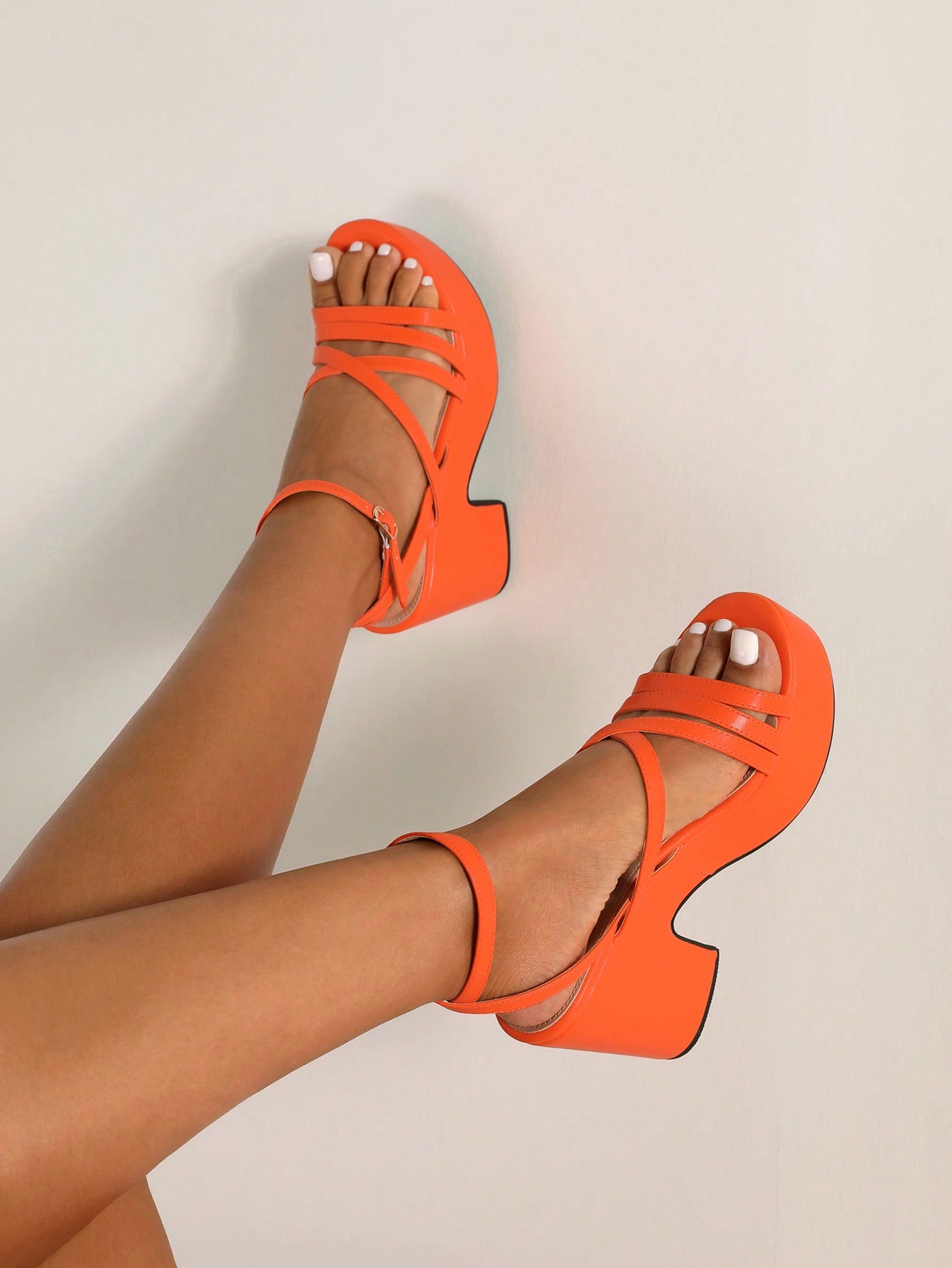 In Orange Women Platforms & Wedge Sandals