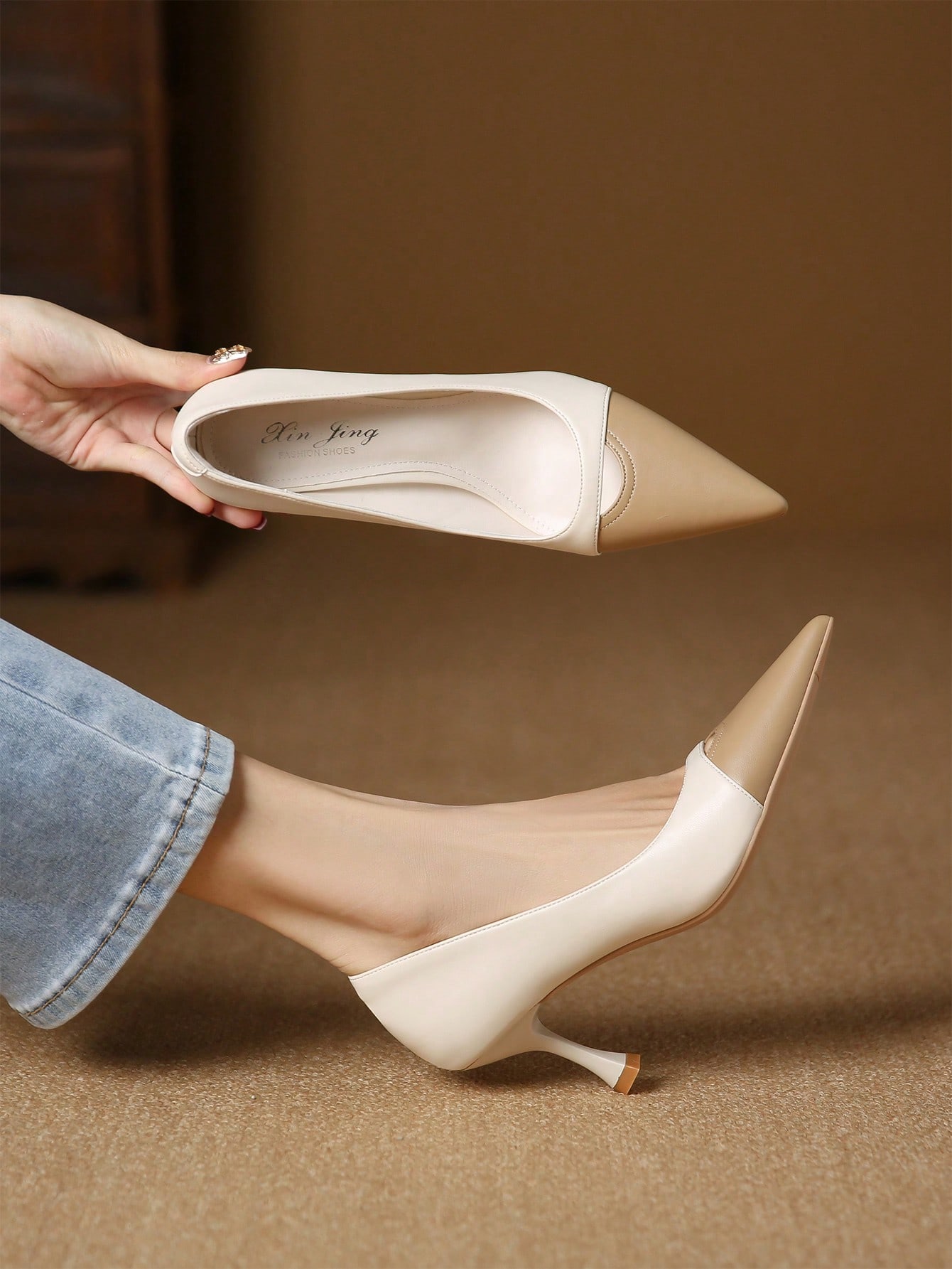 In Beige Women Pumps