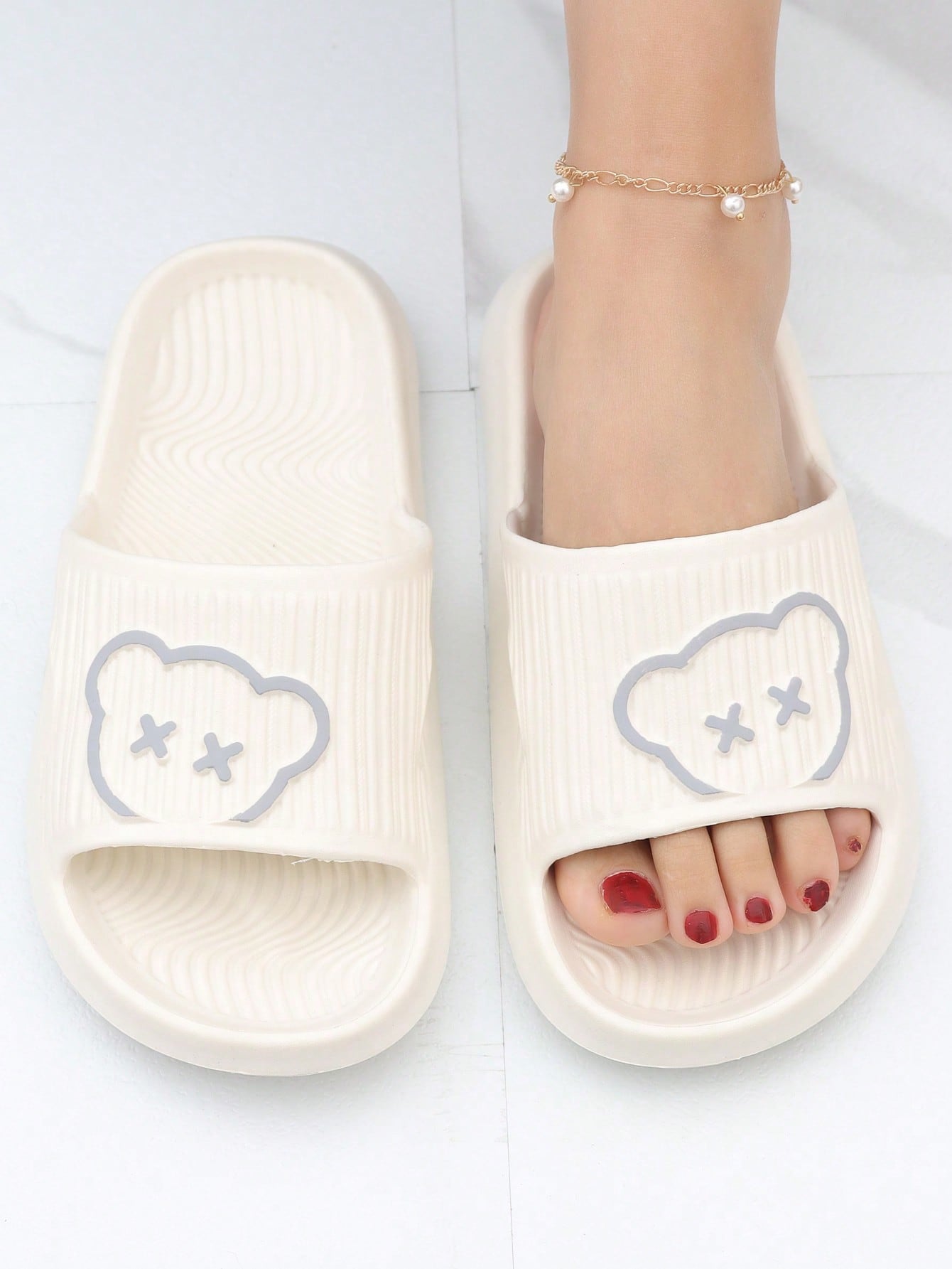 In Beige Women Slippers