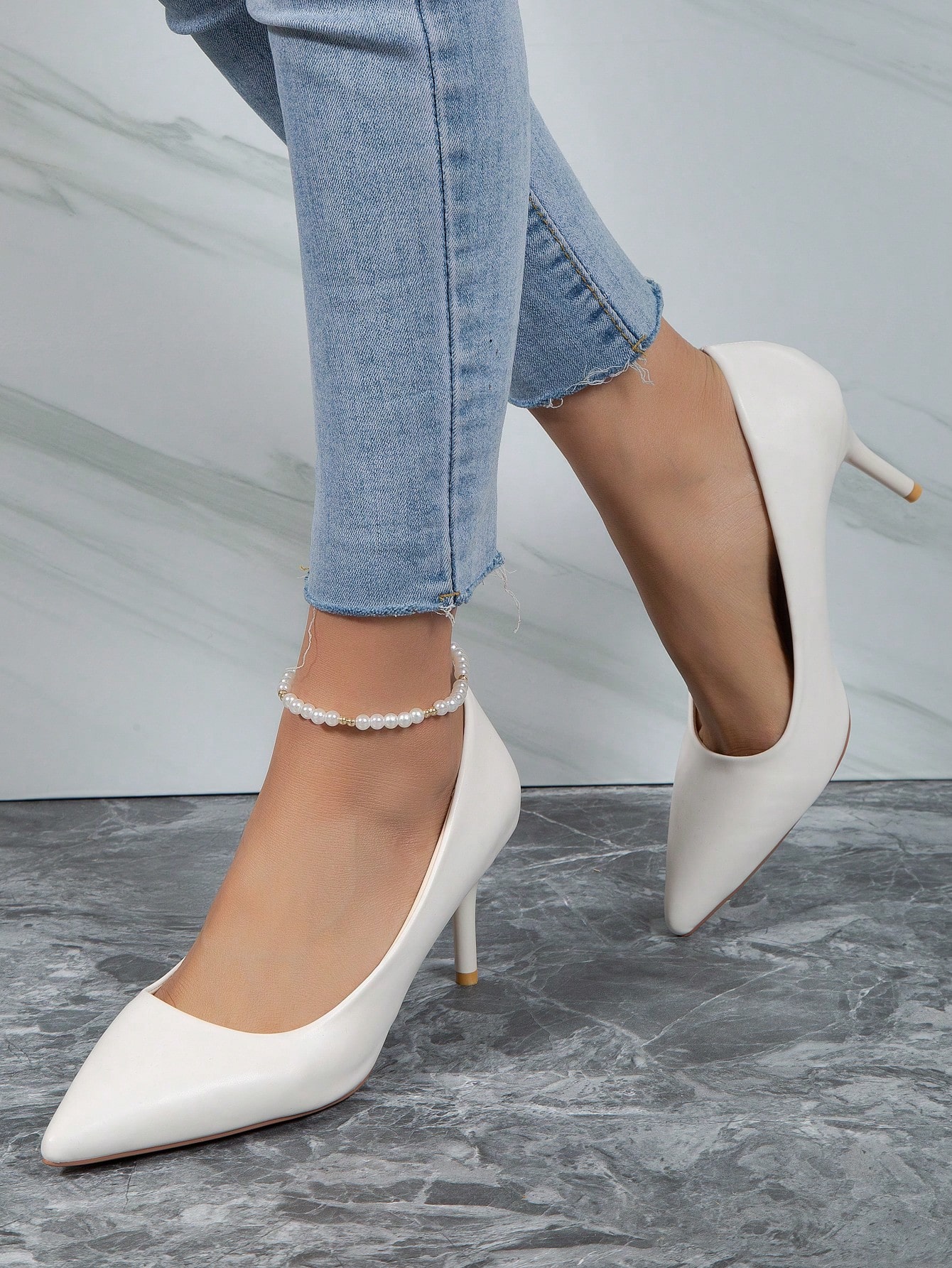 In White Women Pumps