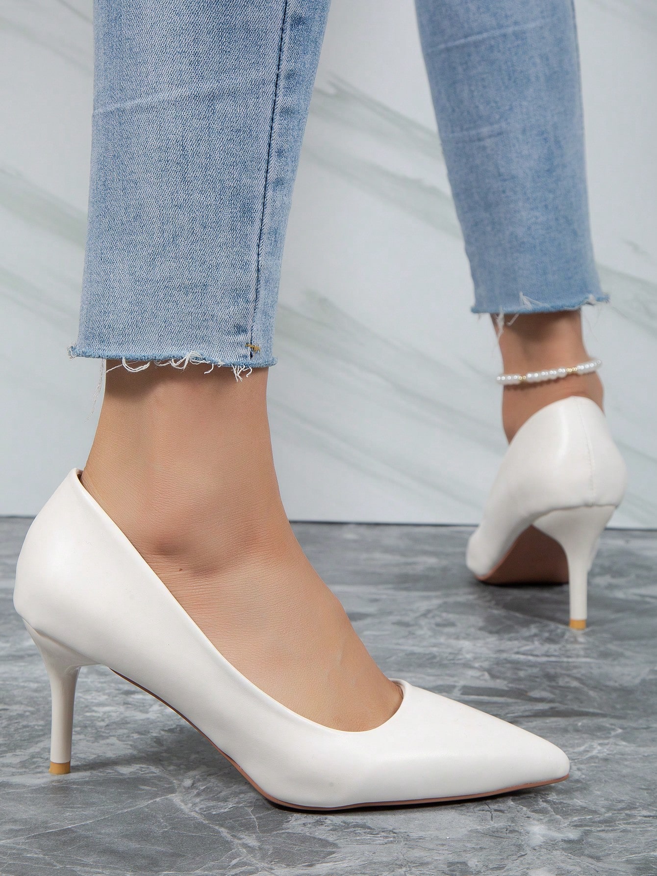 In White Women Pumps