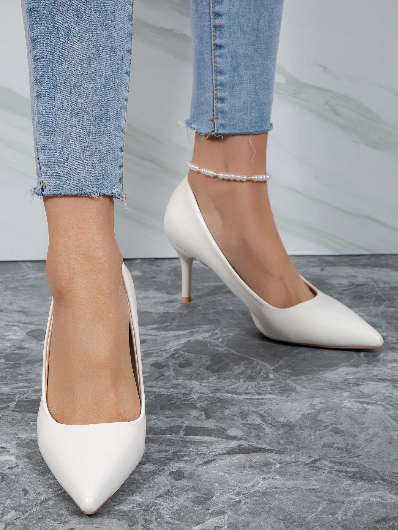 In White Women Pumps