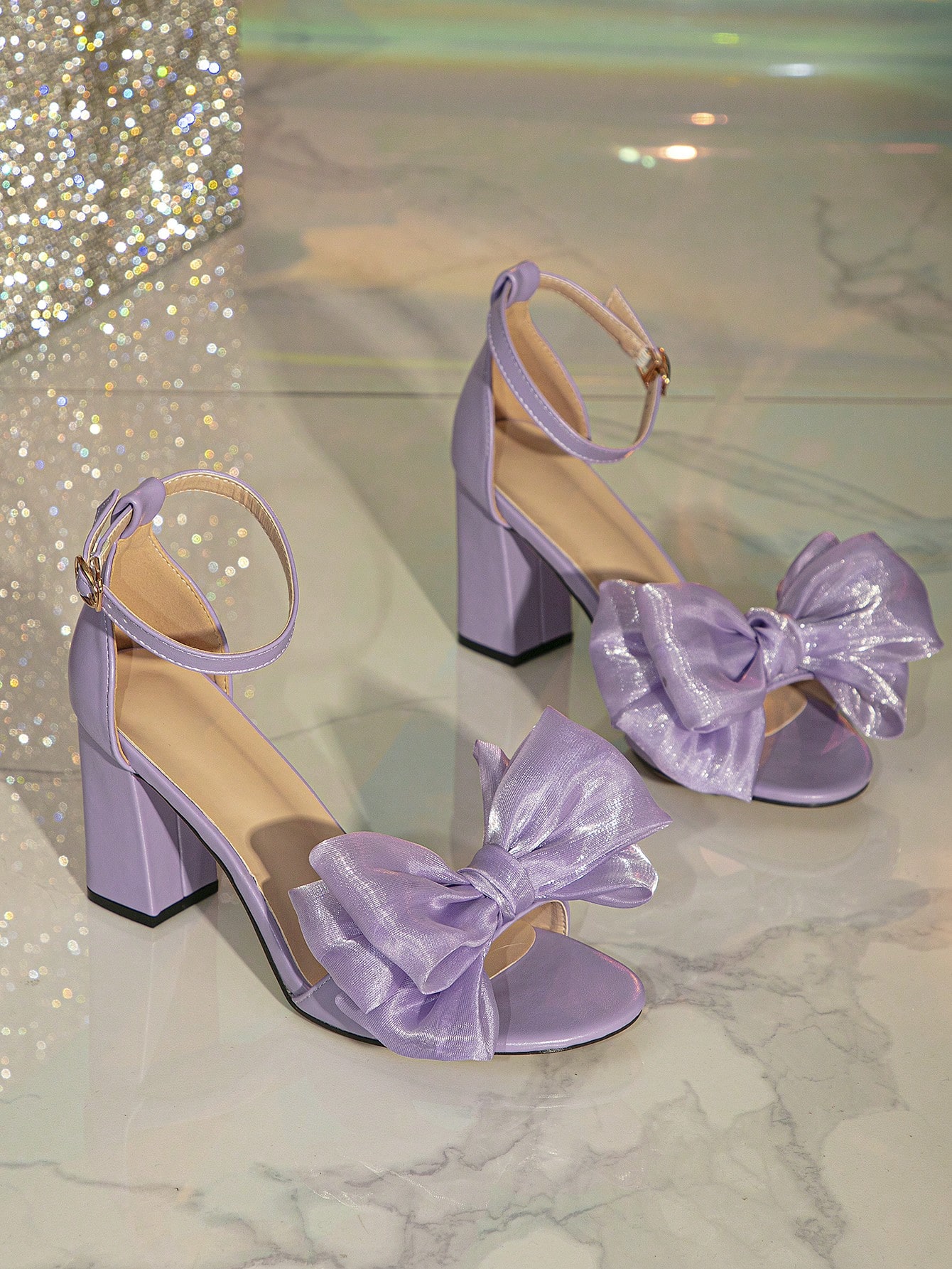 In Purple Women Heeled Sandals