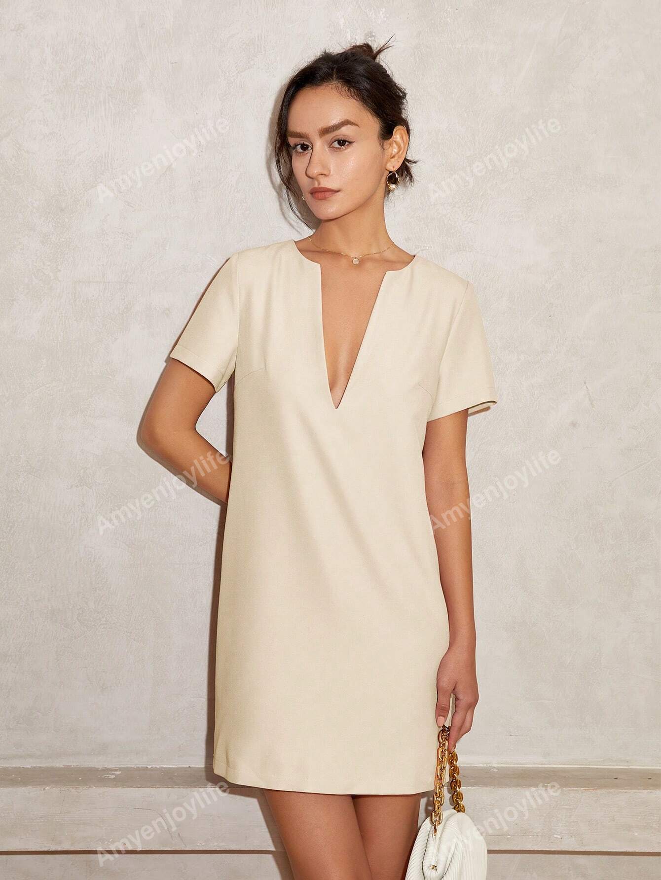 In Beige Women Dresses