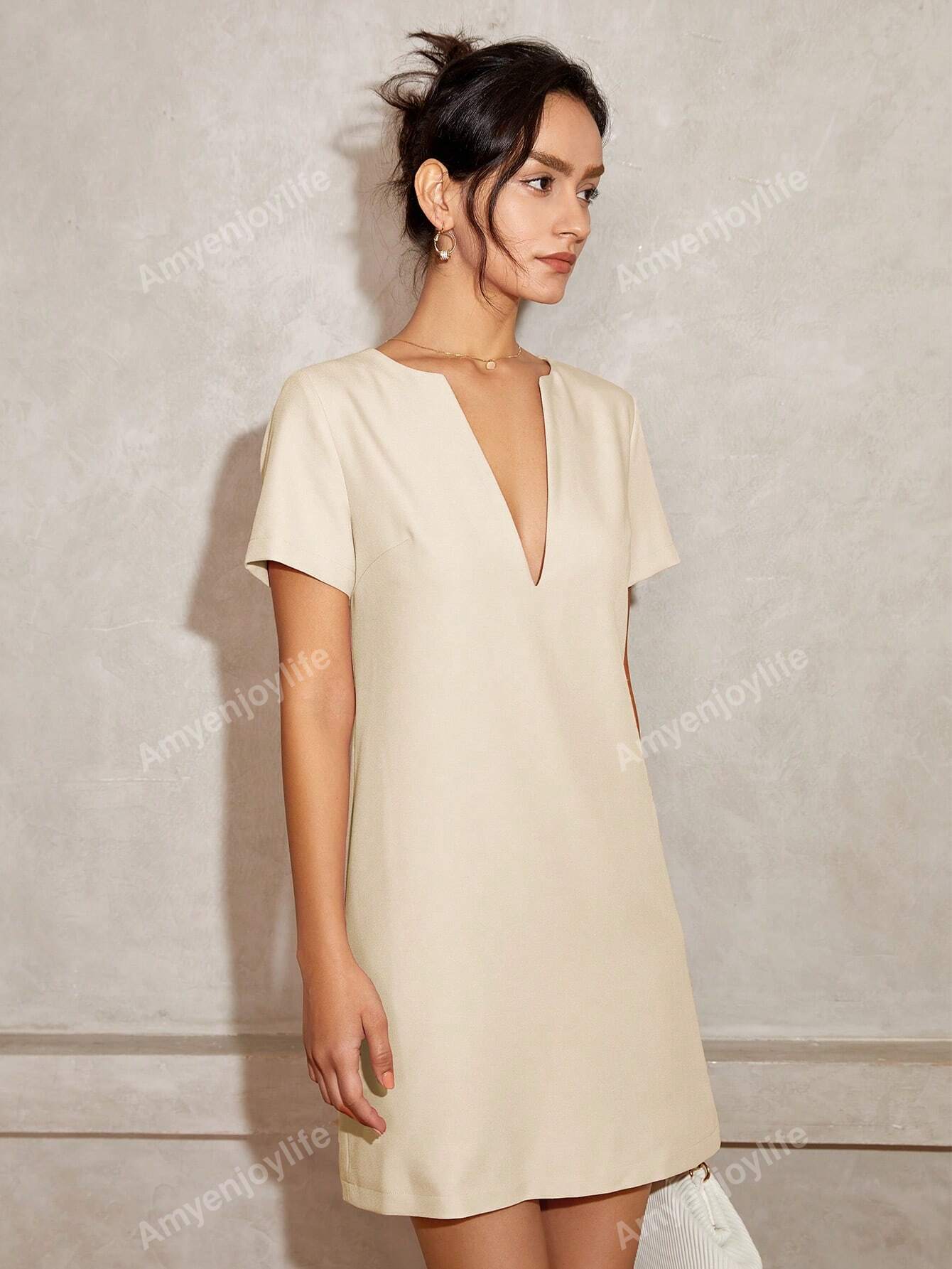 In Beige Women Dresses