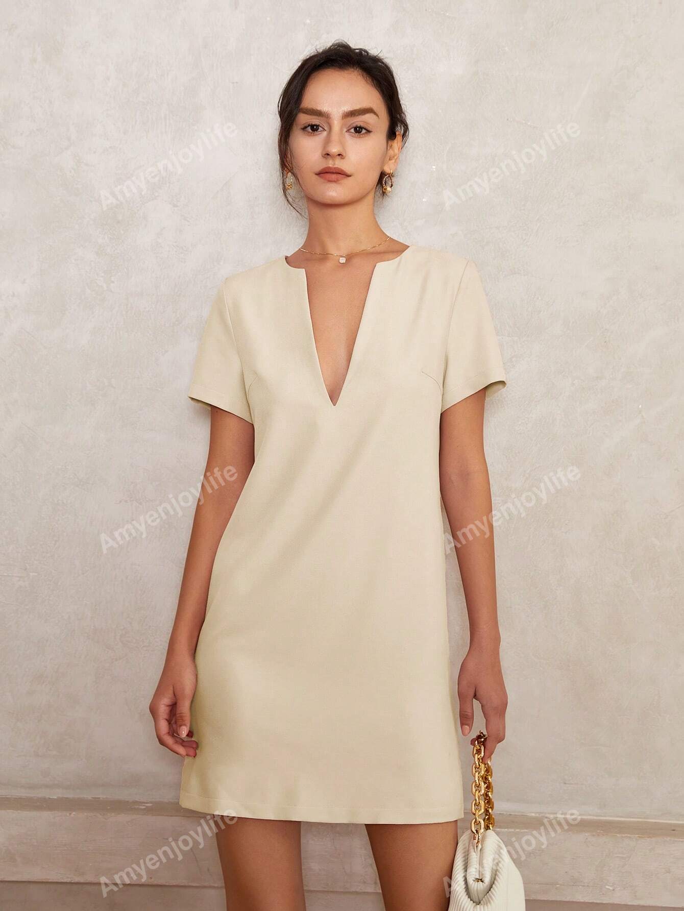 In Beige Women Dresses