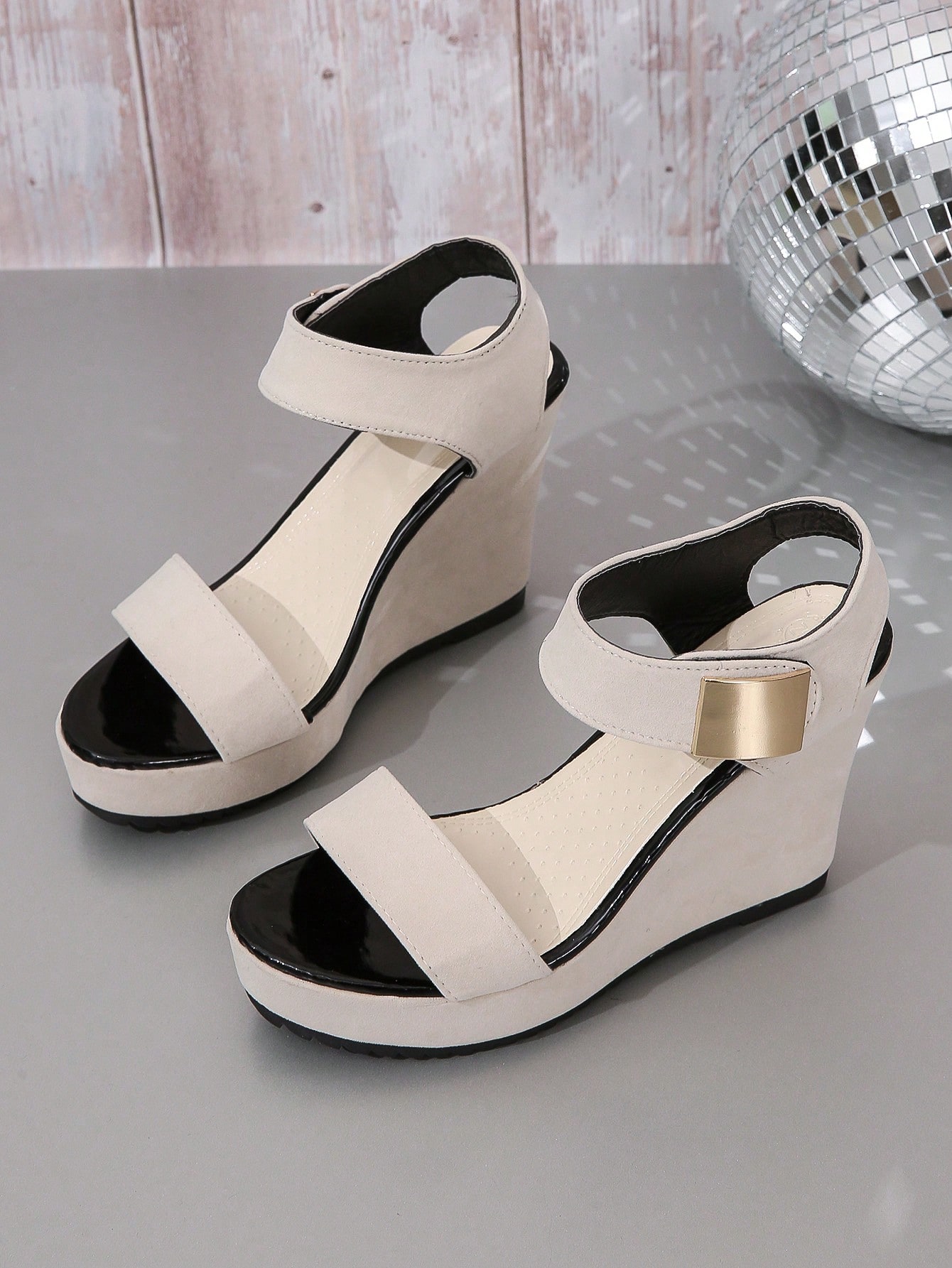 In Beige Women Platforms & Wedge Sandals