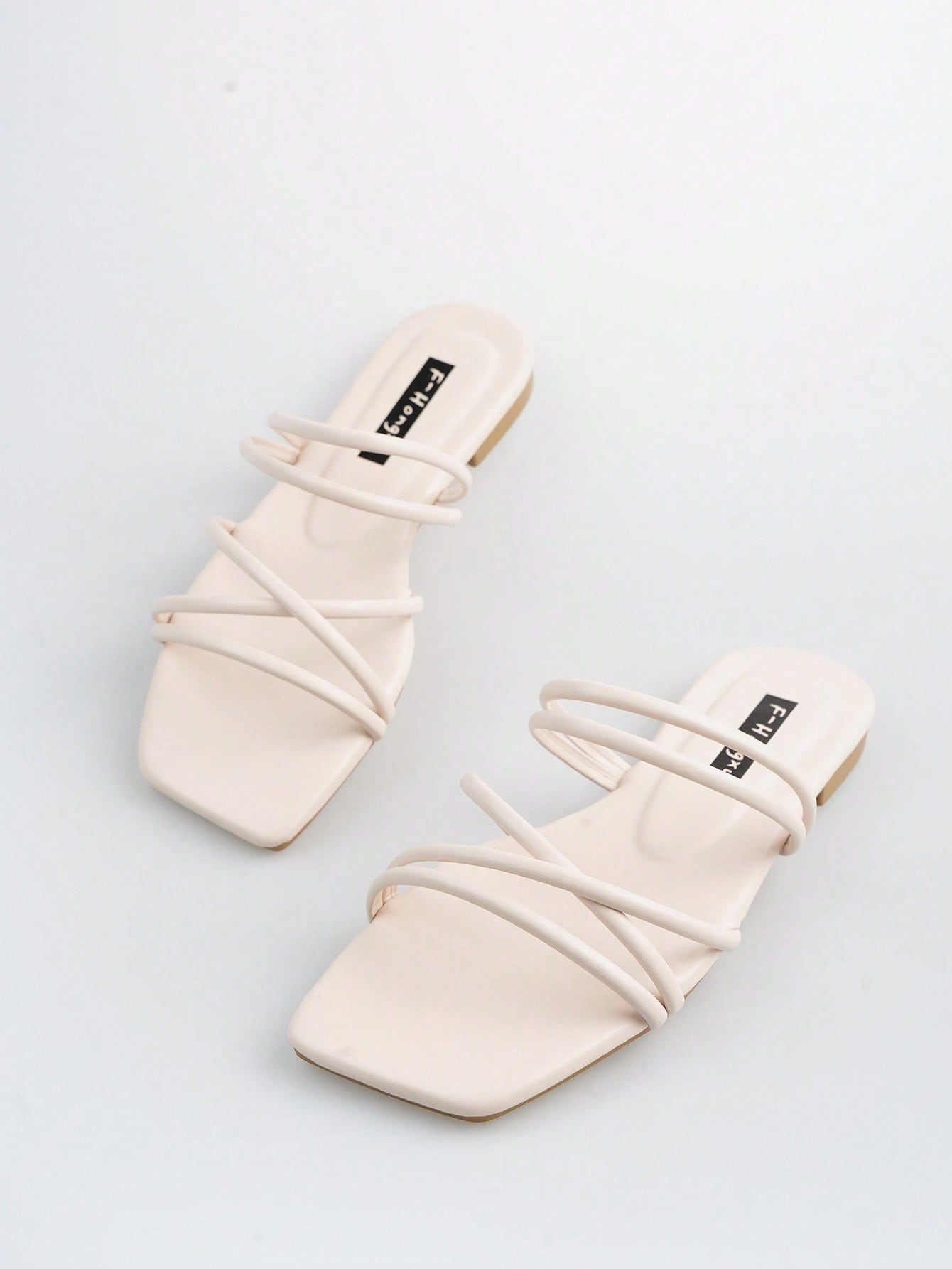 In Beige Women Flat Sandals