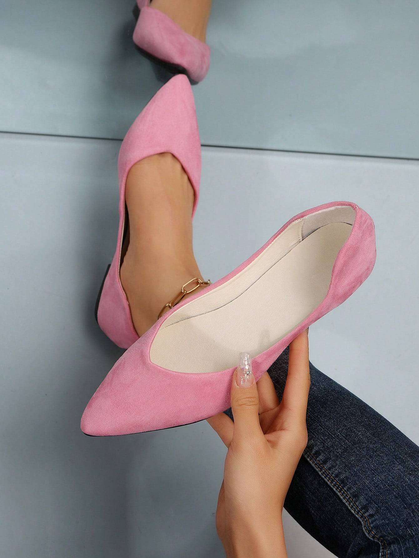 In Pink Women Flats