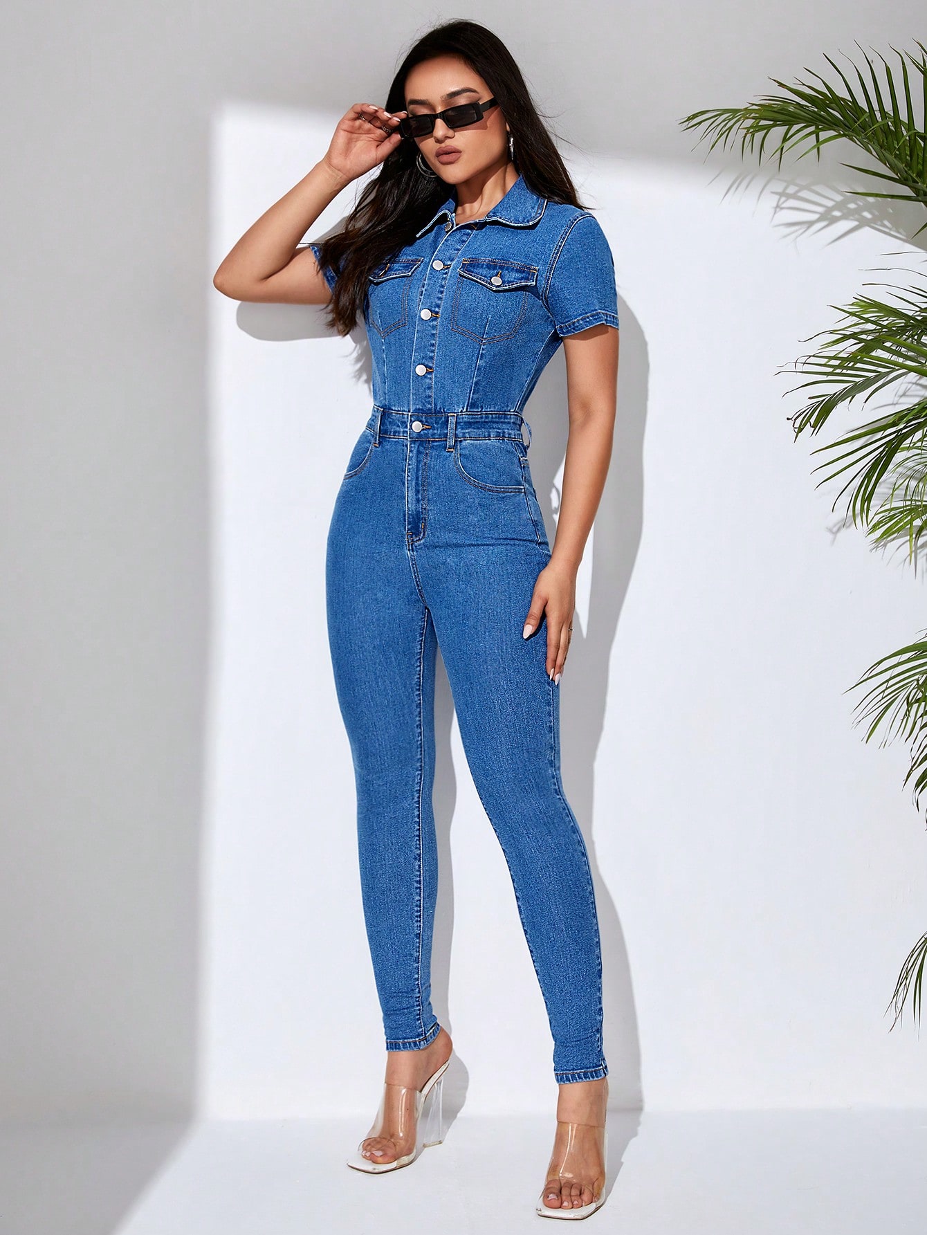 Women Denim Overalls & Jumpsuits