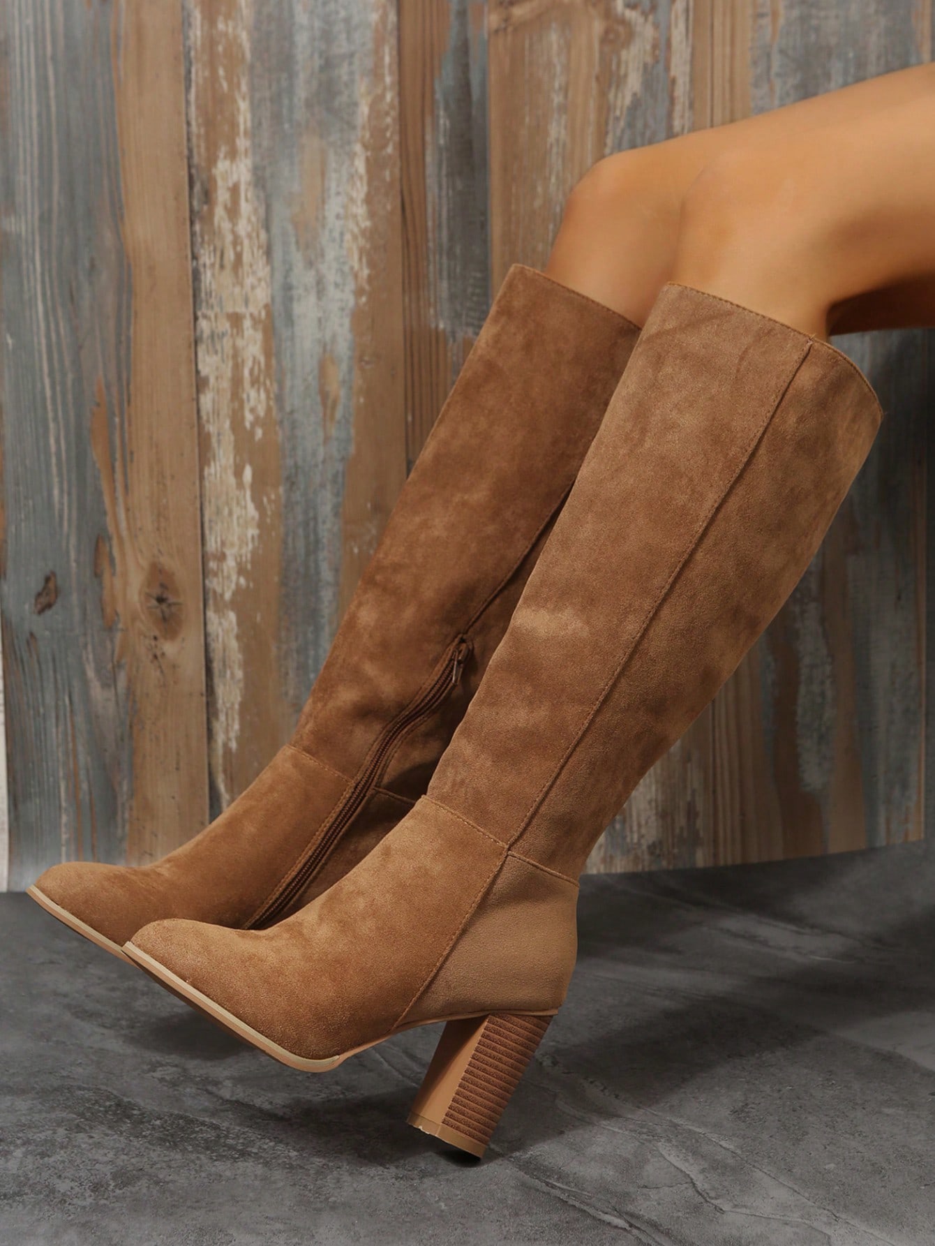 In Khaki Women Fashion Boots