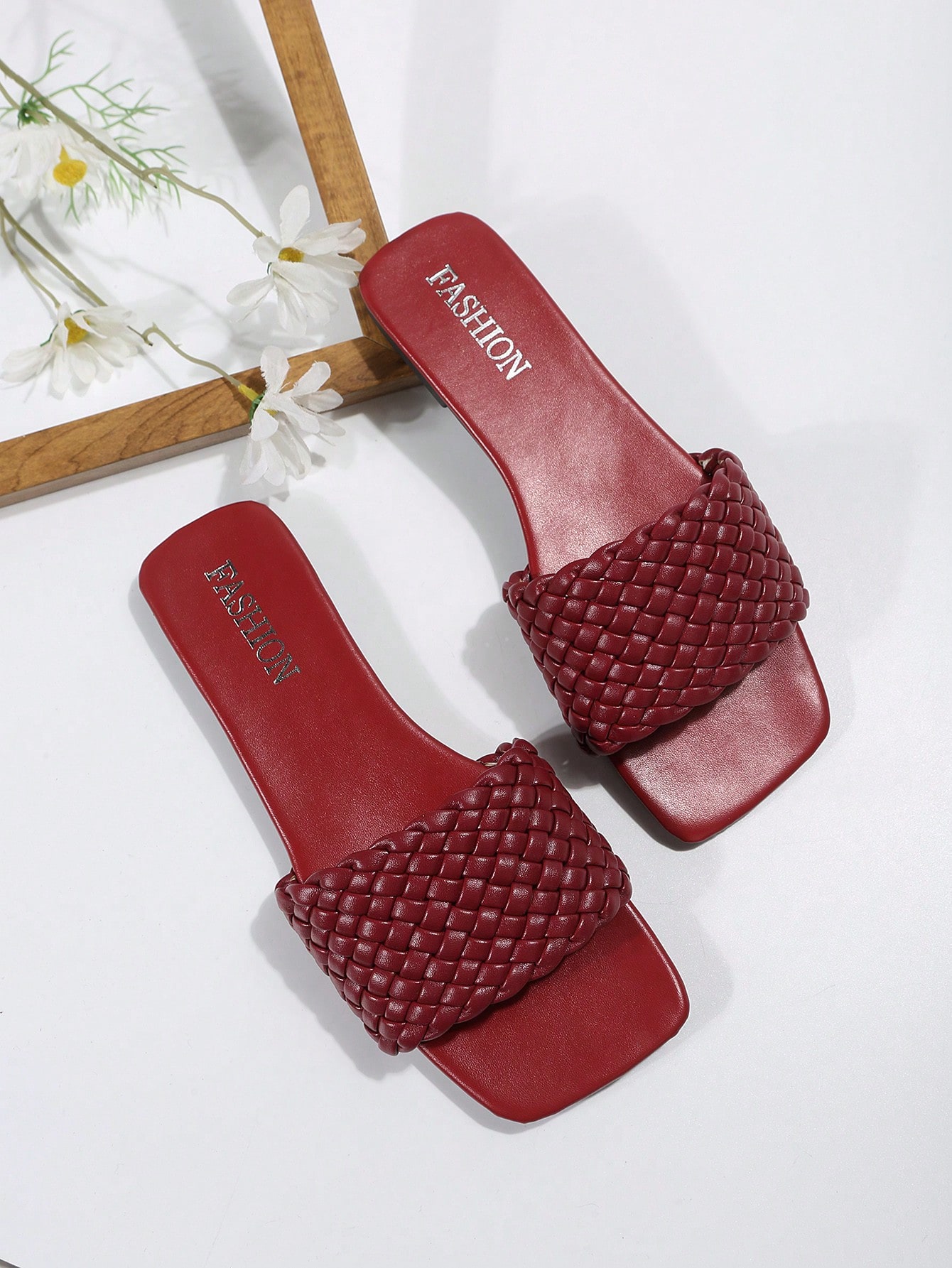 In Burgundy Women Shoes