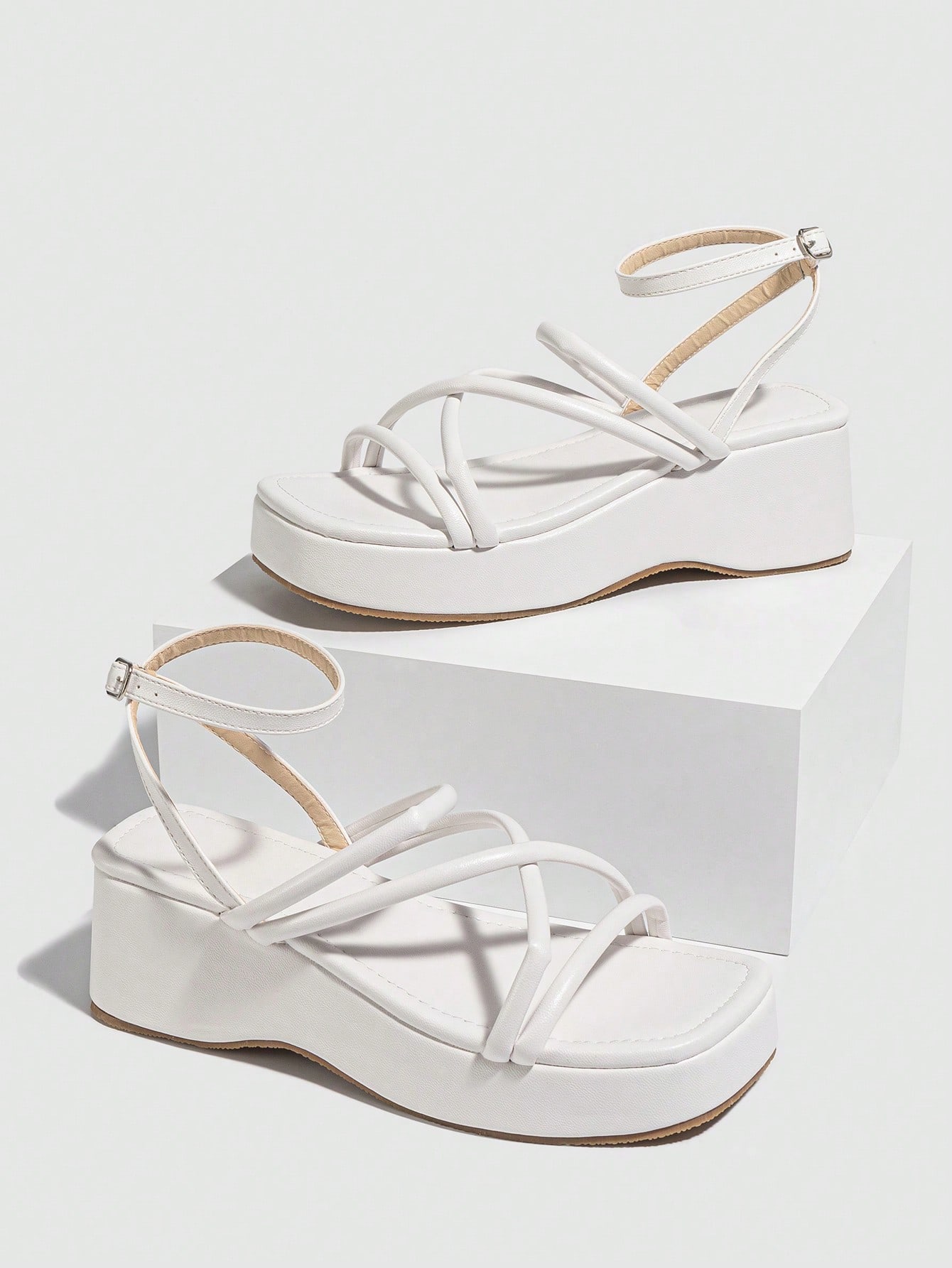 In White Women Platforms & Wedge Sandals