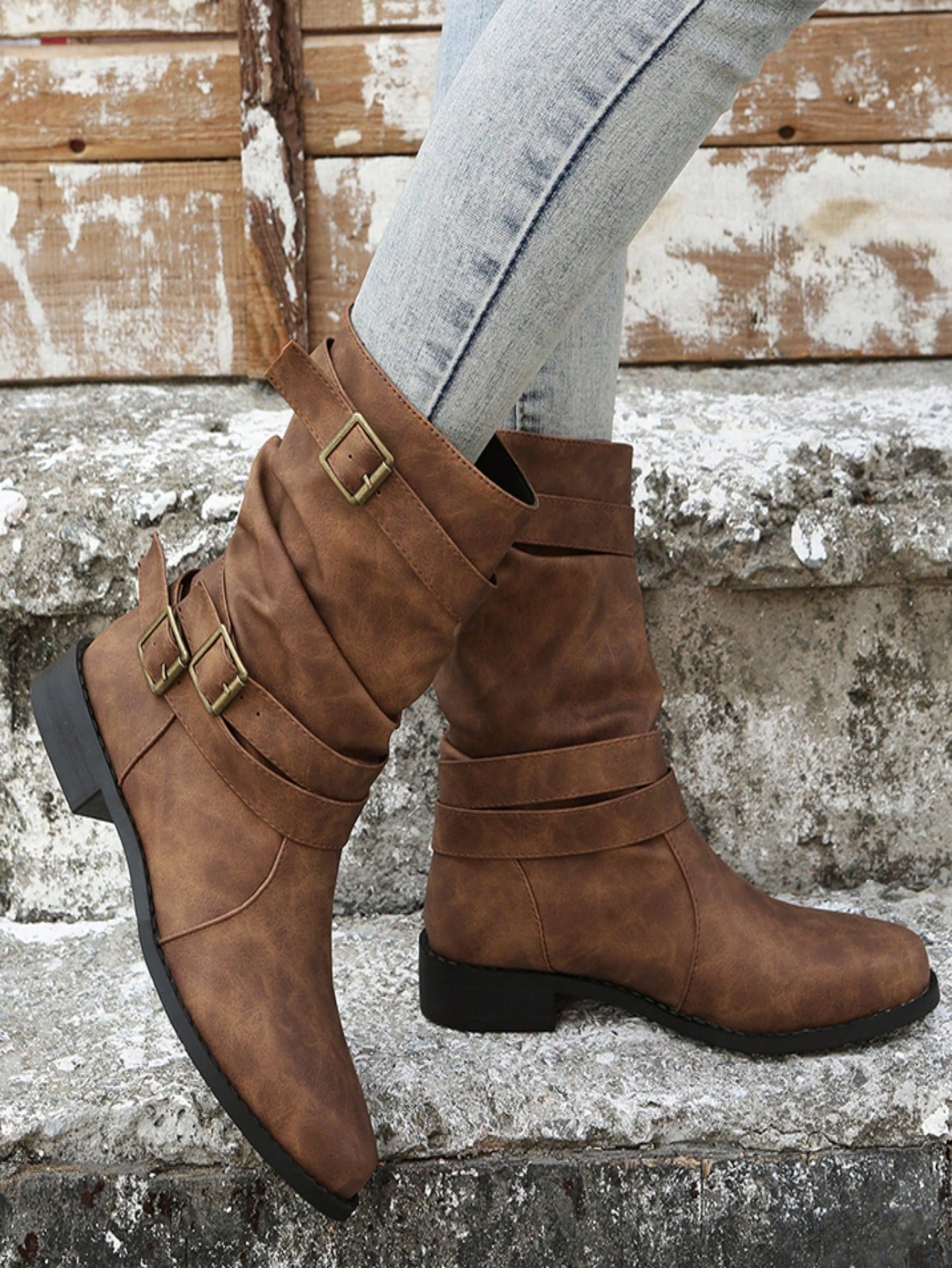 In Brown Women Mid-Calf Boots