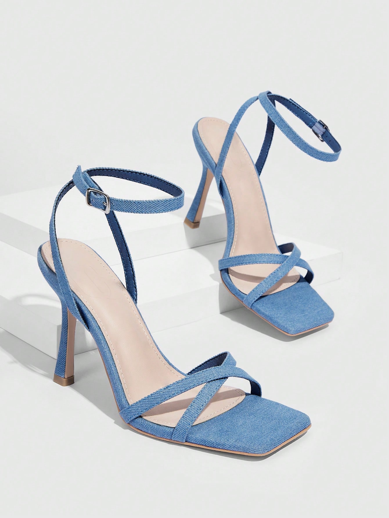 In Blue Women Heeled Sandals