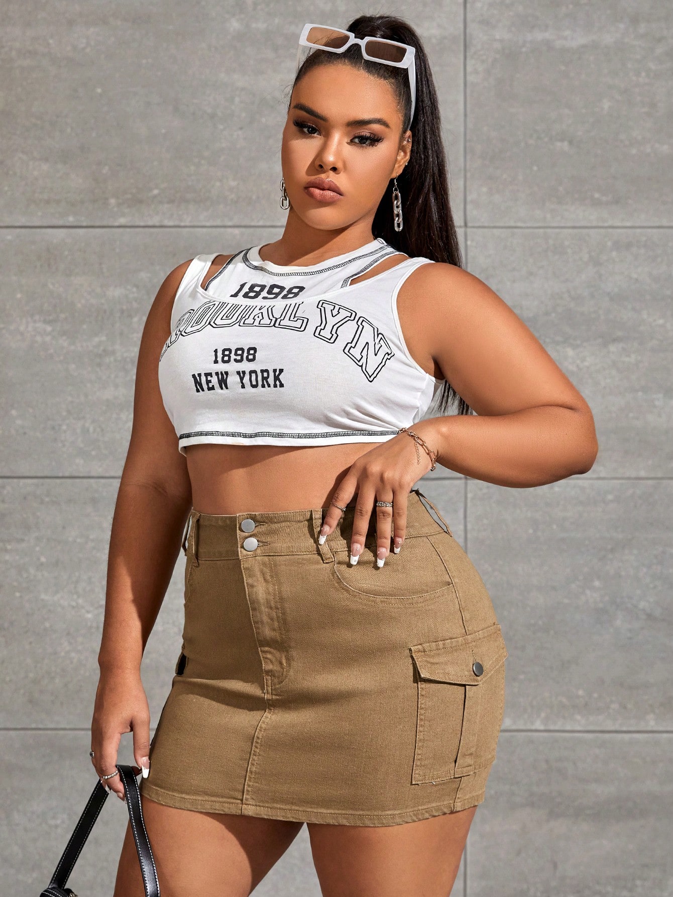 Plus Size Denim Skirts