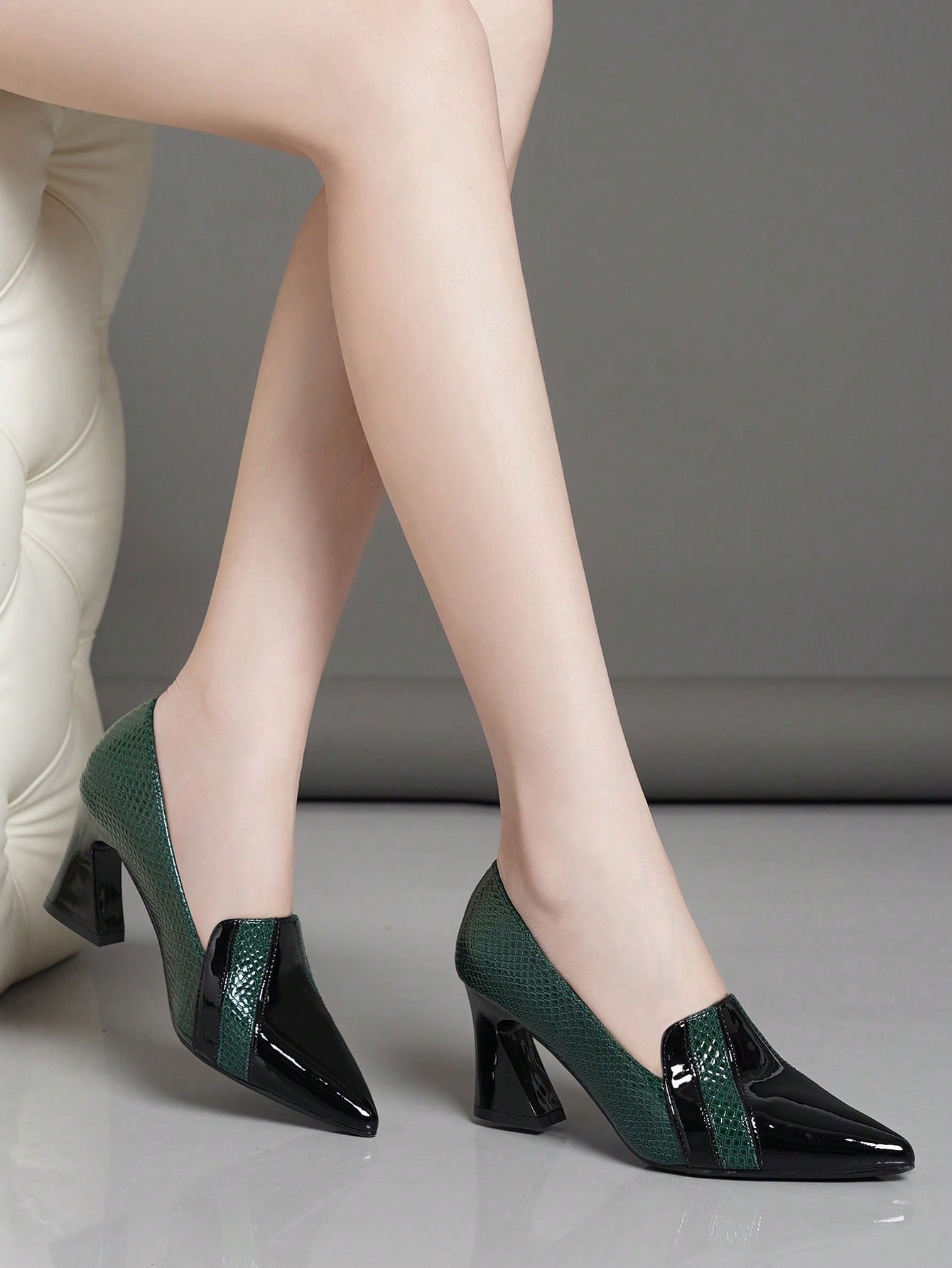 In Green Women Pumps