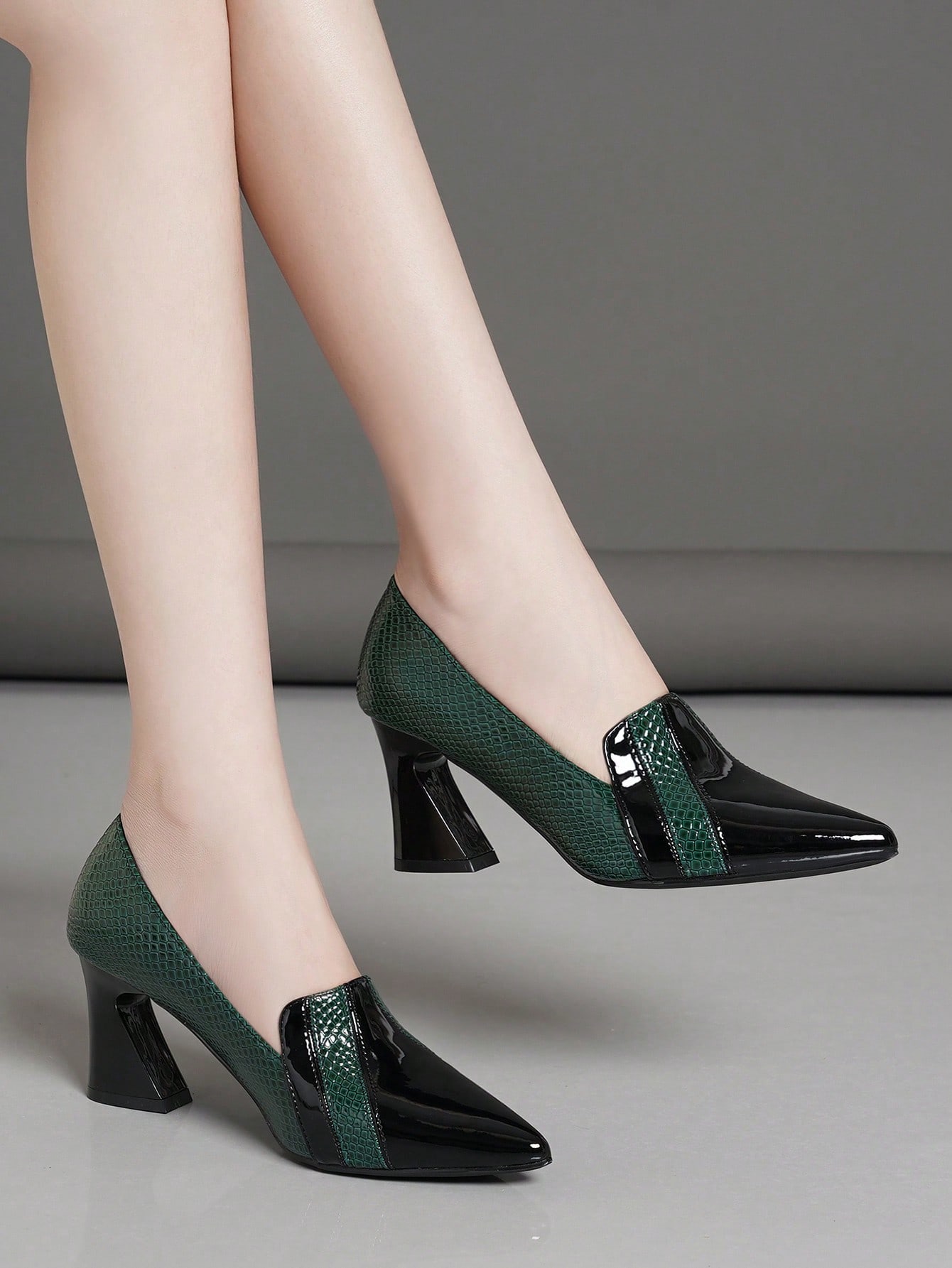 In Green Women Pumps