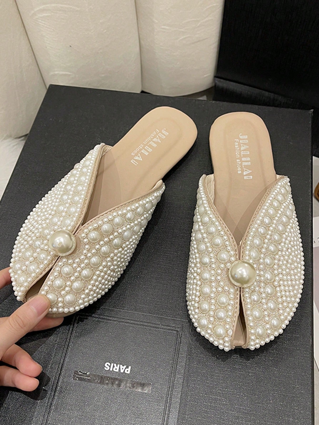 In Beige Women Flats