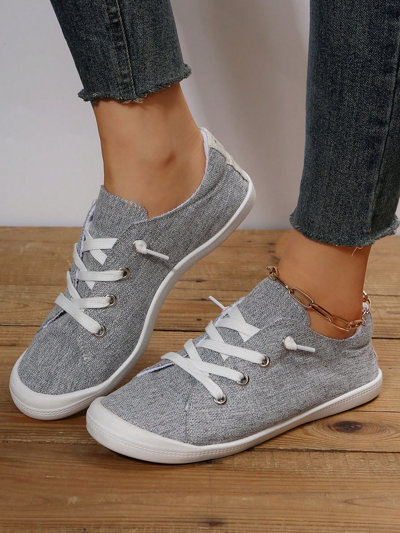 In Light Grey Women Shoes